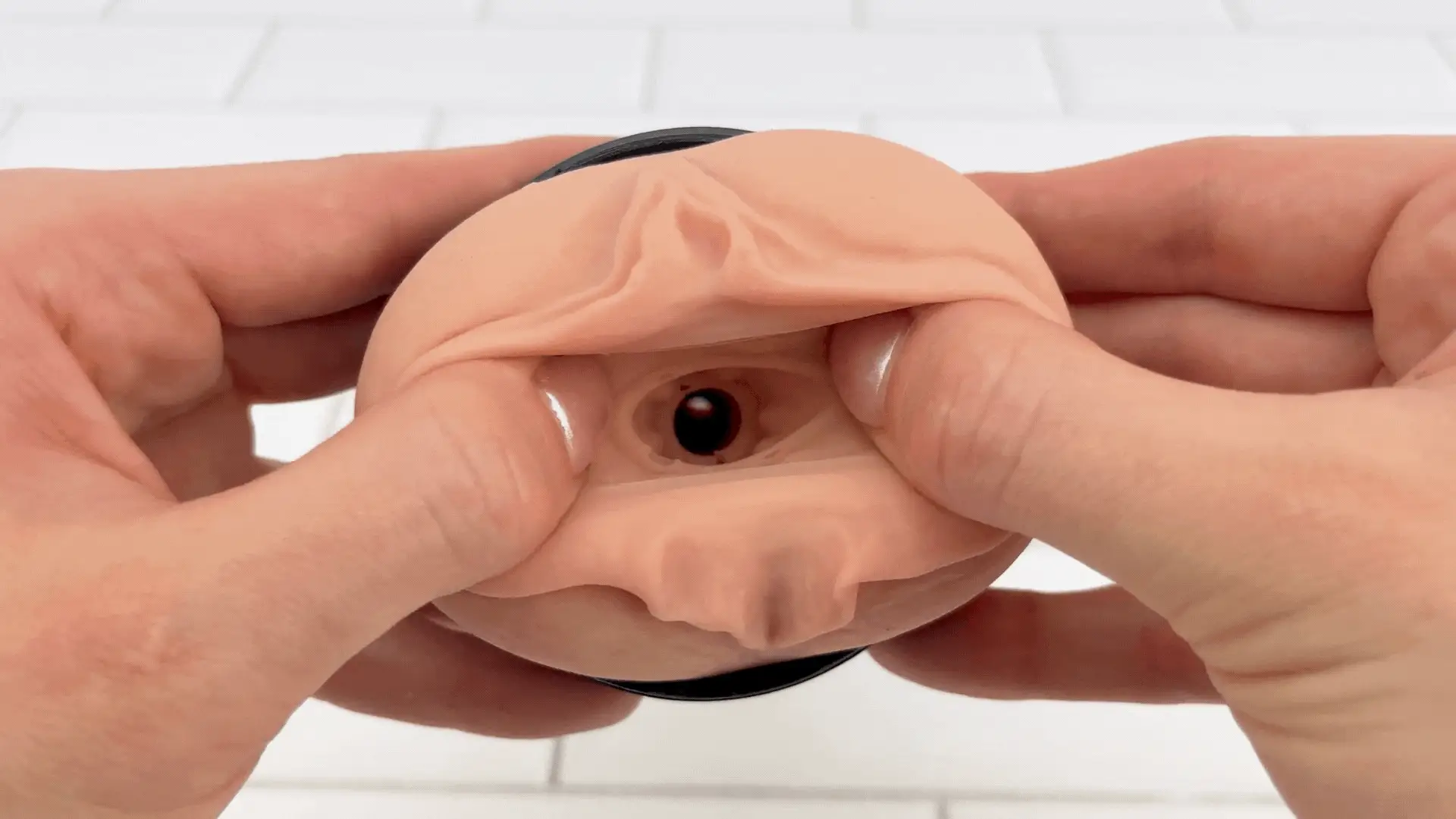 Realistic Double-Ended Stroker - Tight Pussy & Ass or BJ & Pussy Stroker!