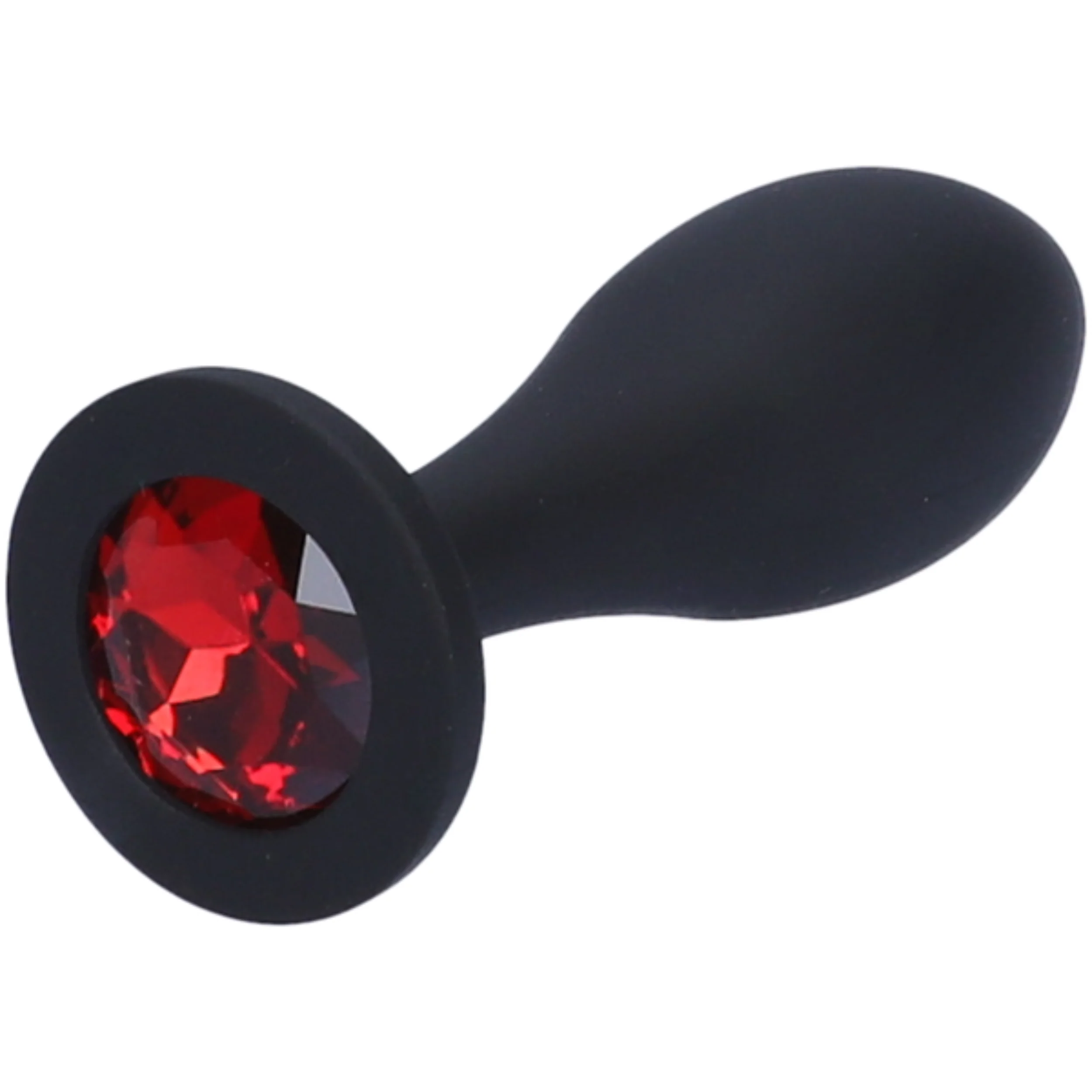 Bulbed Anal Plug with Jewel