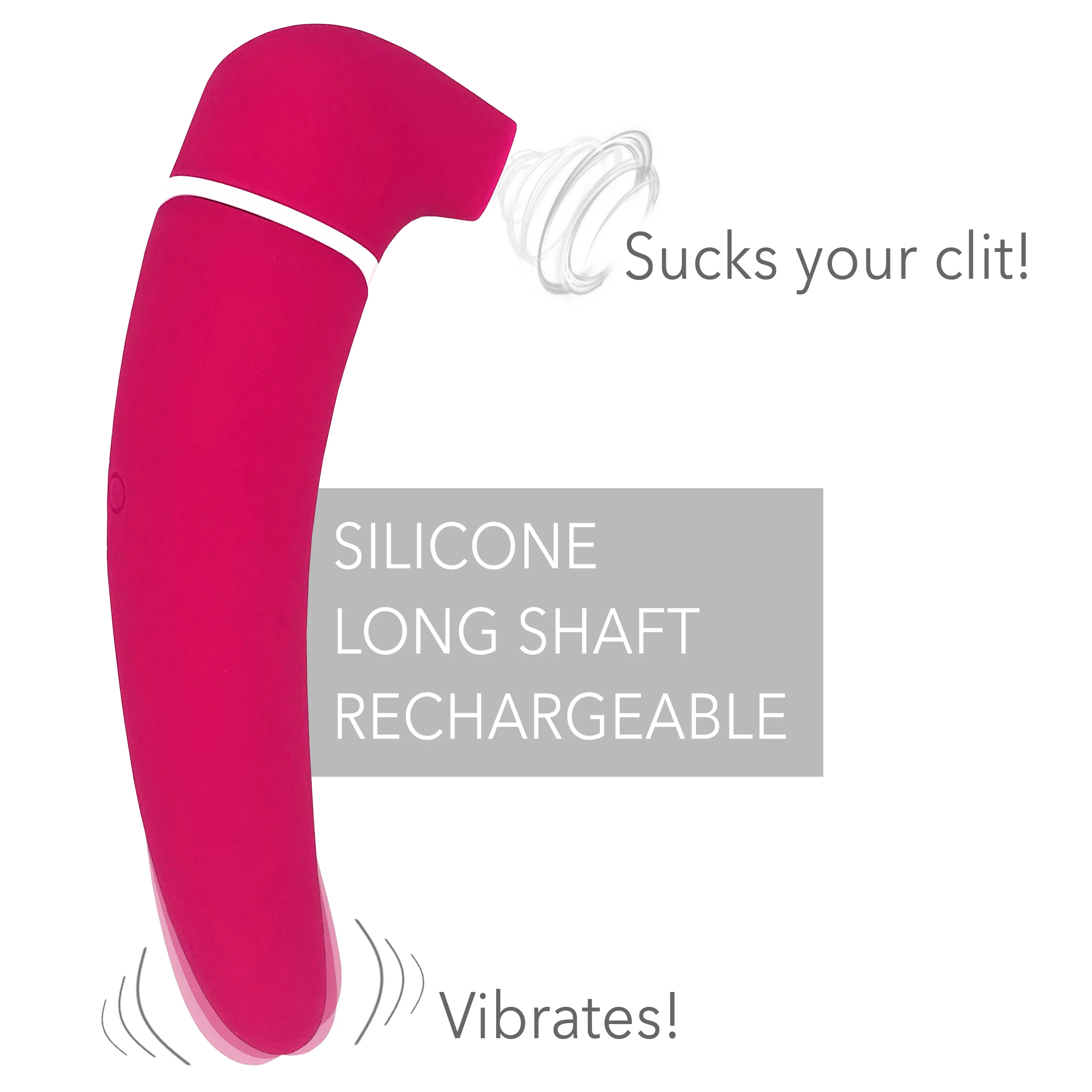 Dual-Ended Premium Clit Sucker & G-Spot Vibrator