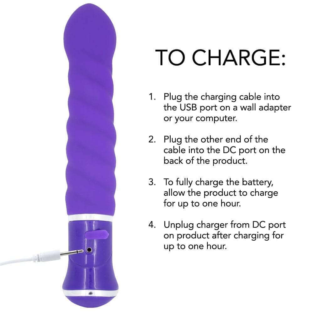 The Swirl Rechargeable Silicone Vibrator