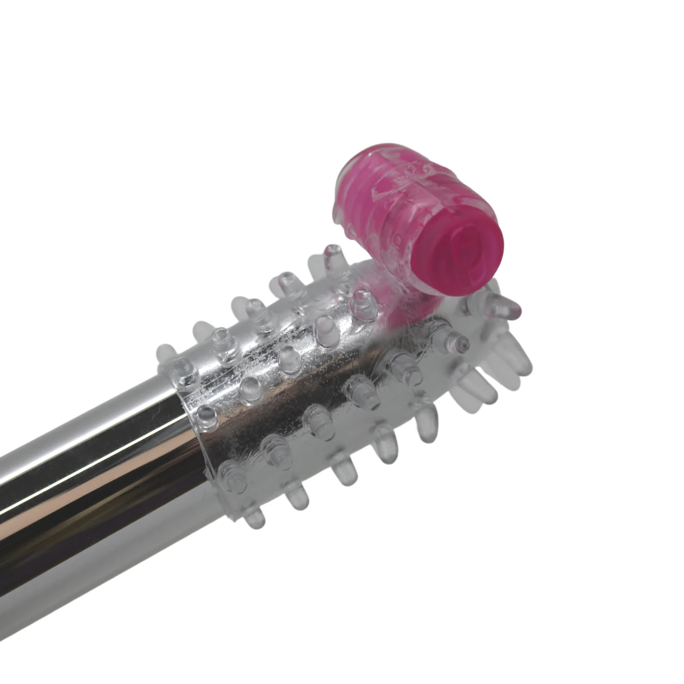 Vibrating Penis Sleeve With Nubby Ticklers