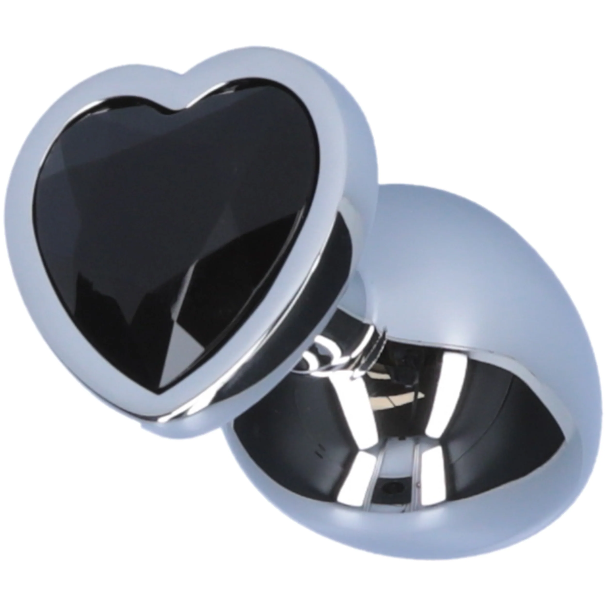Jeweled Metal Heart Butt Plug