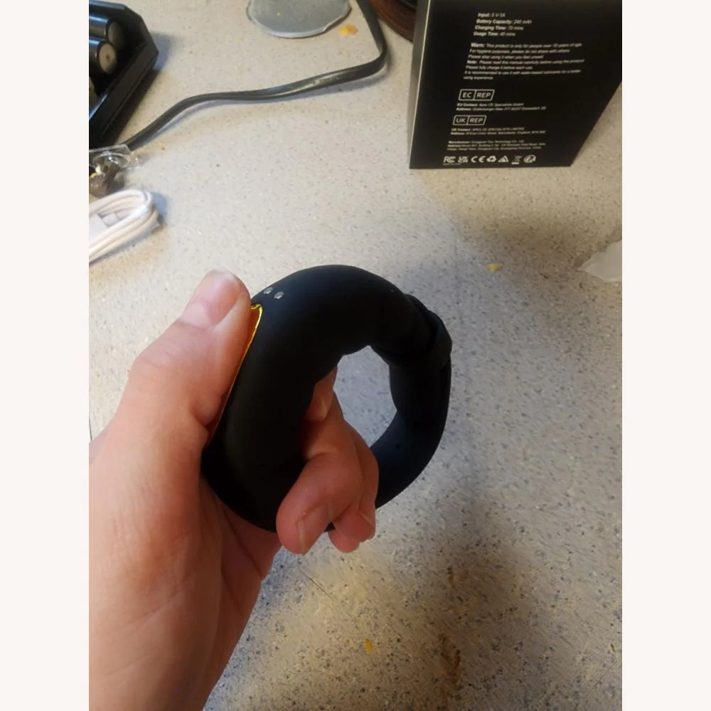 Gooning & Edging Adjustable O-Shape Vibrating Cock Ring with 10 Modes & App Control