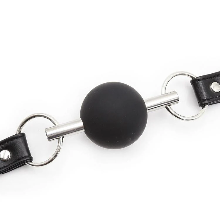 Silicone Ball Gag With Leather Straps