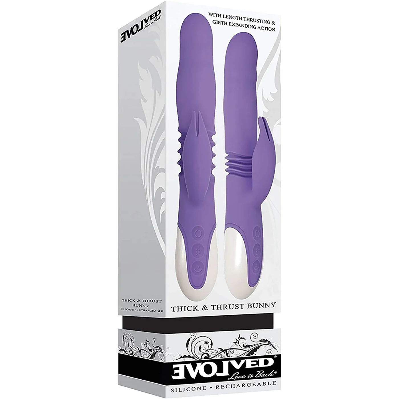 Thick & Thrust Bunny - Dual Shaft Thrusting And Girth Expanding Vibrator
