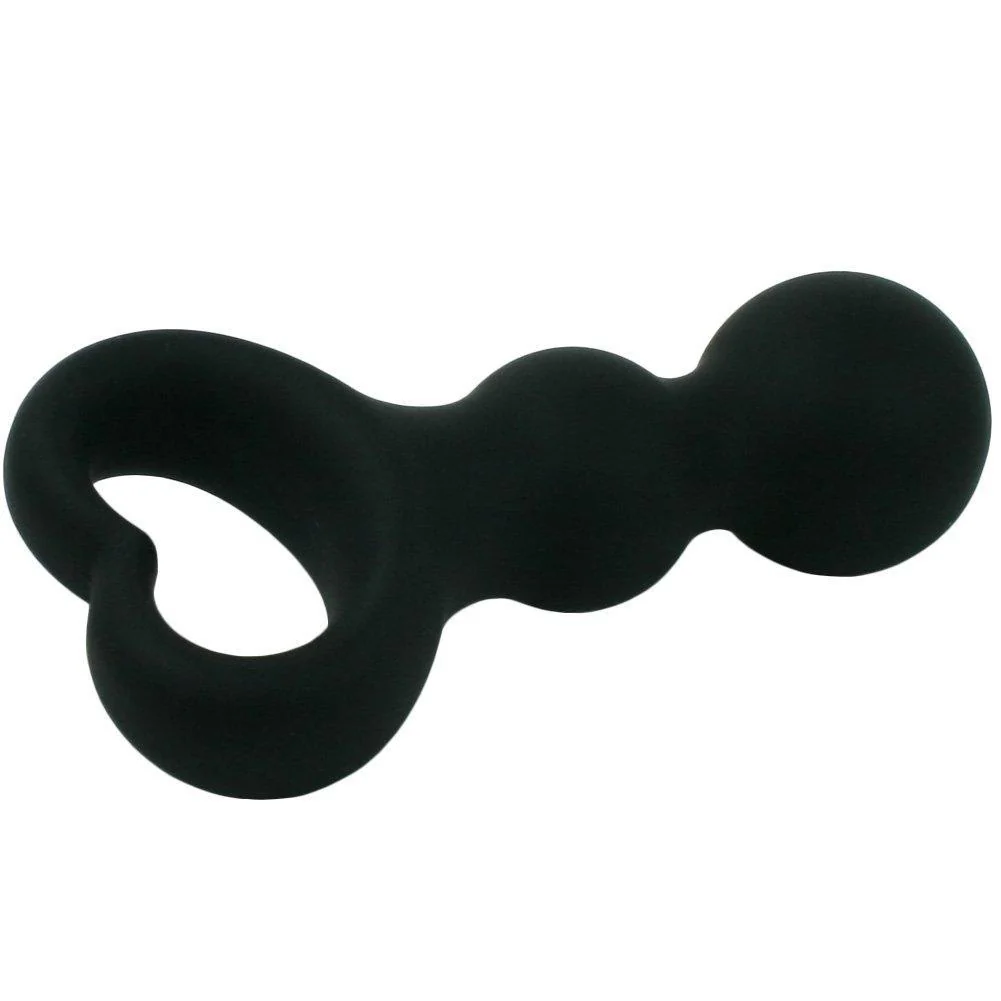 Silicone Heart Beaded Anal Plug - Silky Smooth!