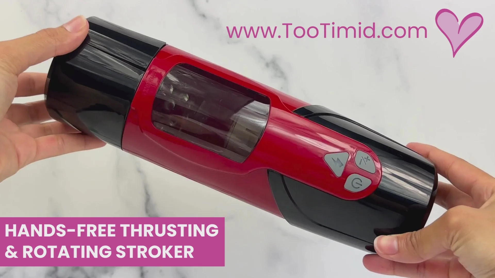 MOANIQUE Telescopic Moaning Hands-Free Masturbator - Rotates and Thrusts!