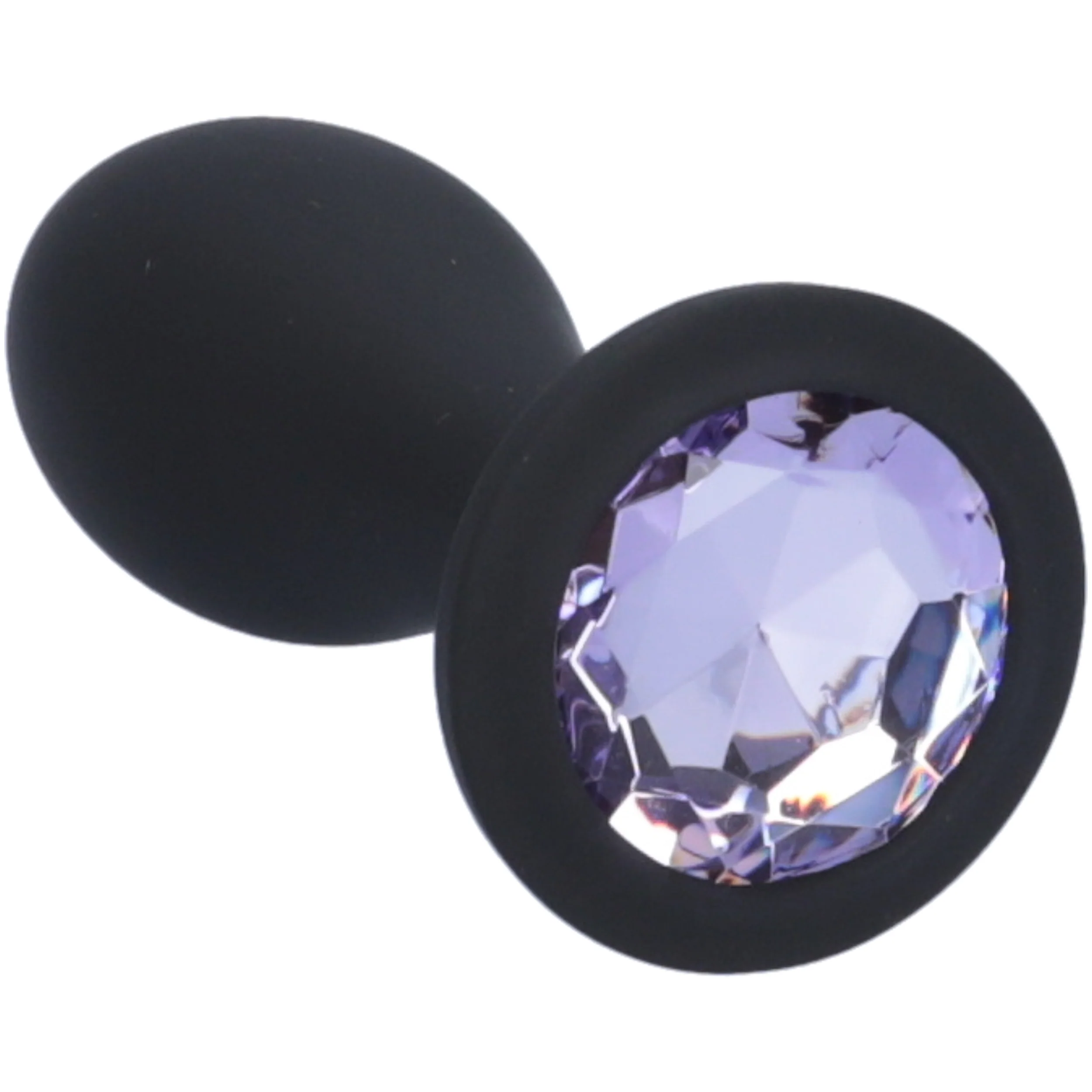 Bulbed Anal Plug with Jewel