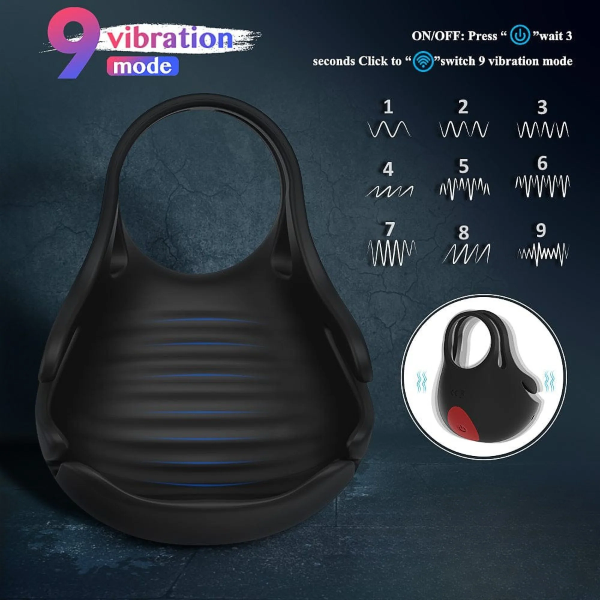 Sila Cock Ring & Vibrating Ball Sack Massager - From Quick Finishes To Lasting Longer!