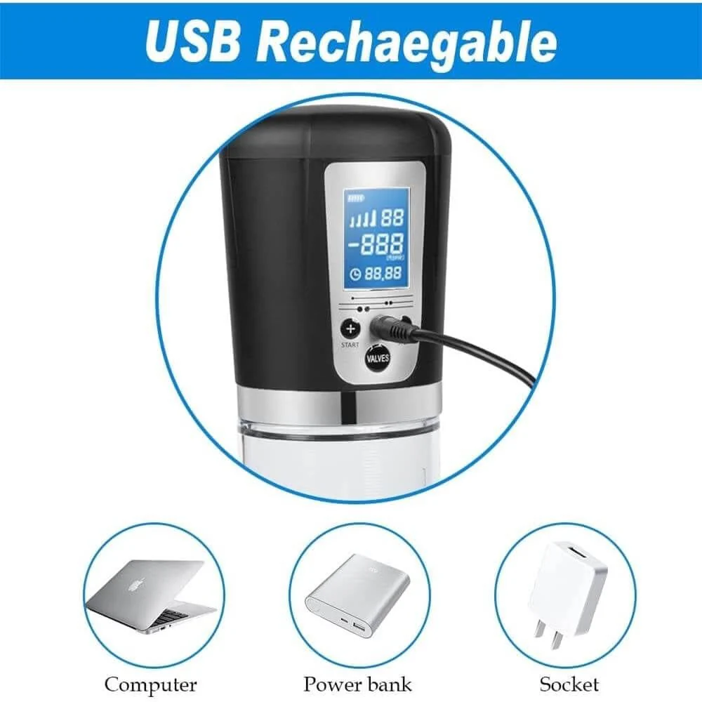 'You're So Big' Medical-Grade Penis Pump with Adjustable Vacuum Therapy for ED Recovery & Blood Flow Training (<60 dB)