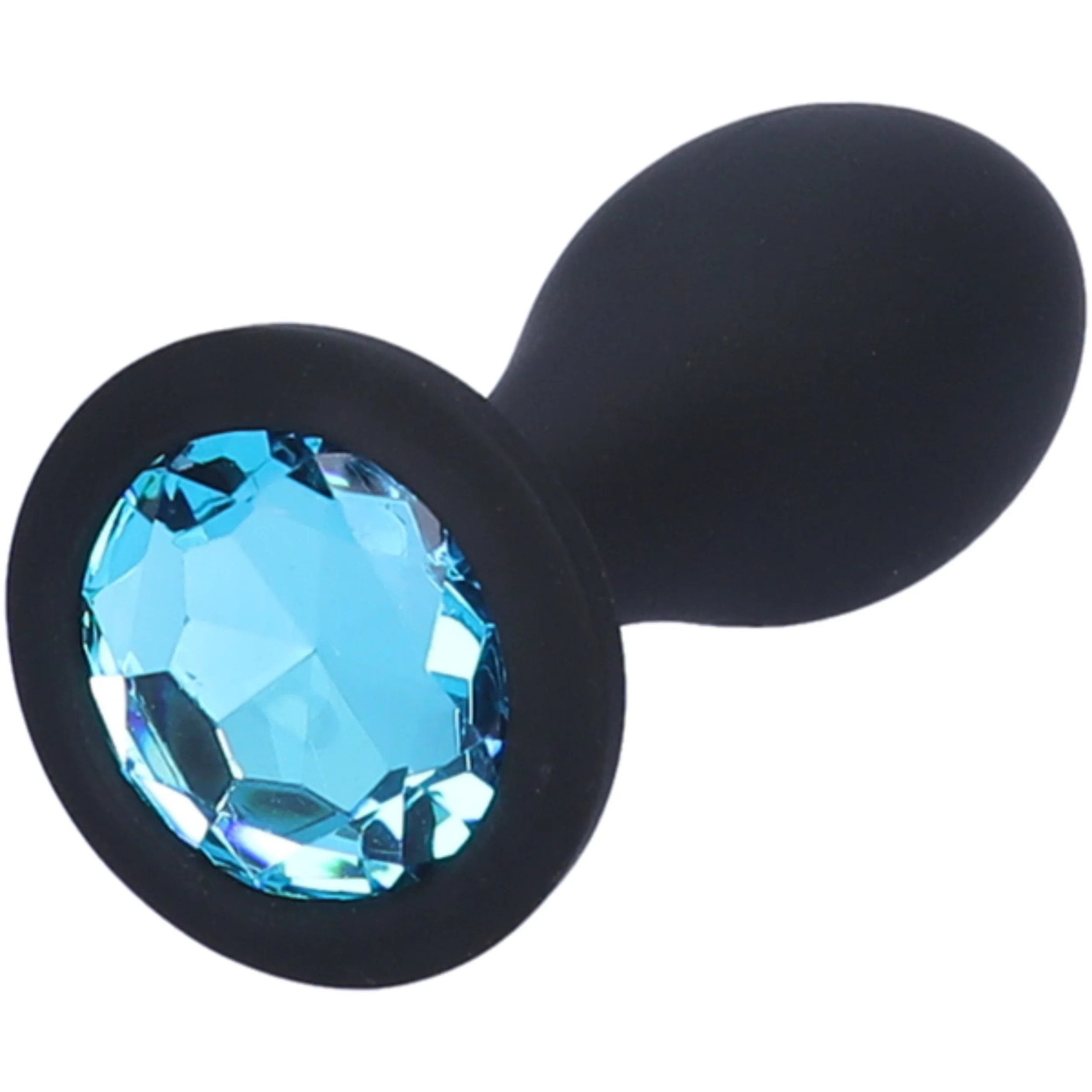 Bulbed Anal Plug with Jewel