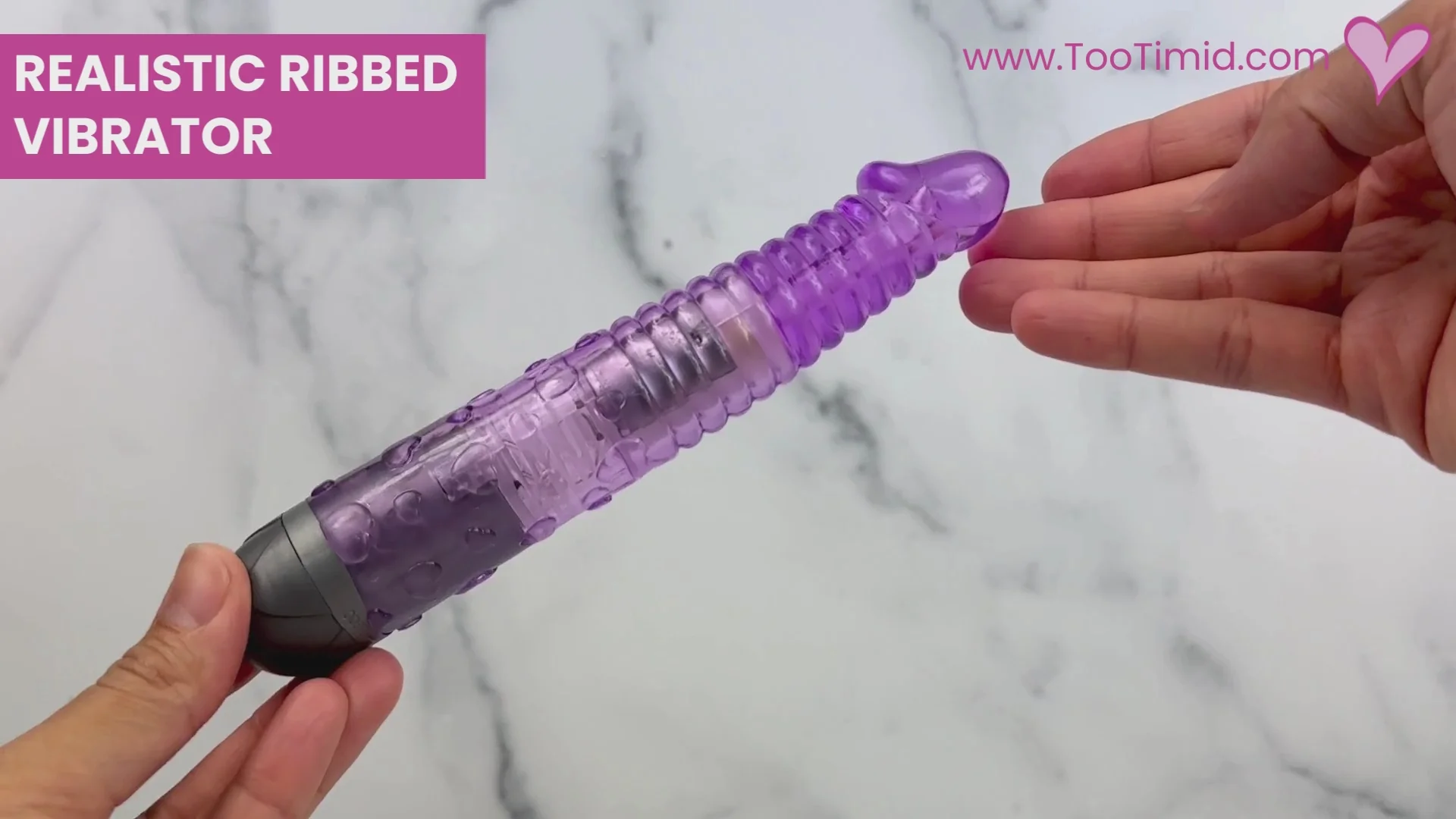Realistic Ribbed Vibrator