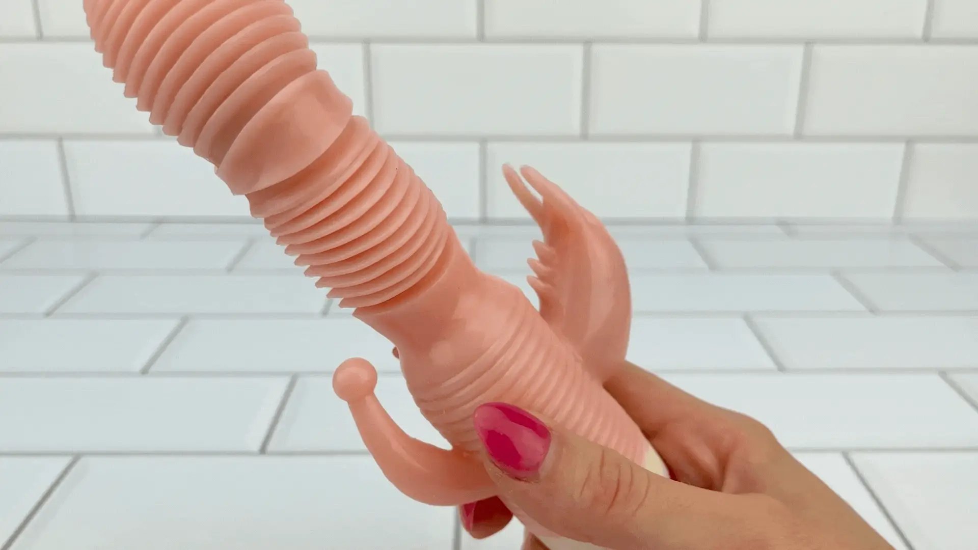 Rippled Triple Stimulating Power Vibrator