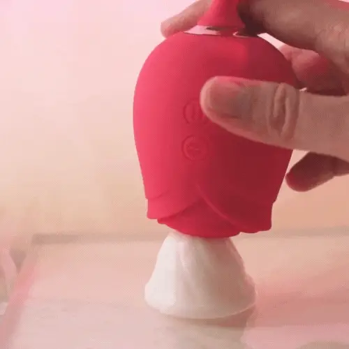 Rose Toy with Thrusting G Spot Vibrator & 10 Sucking Modes (<50 dB) #Breast Sucking #Clit Rubbing #POV