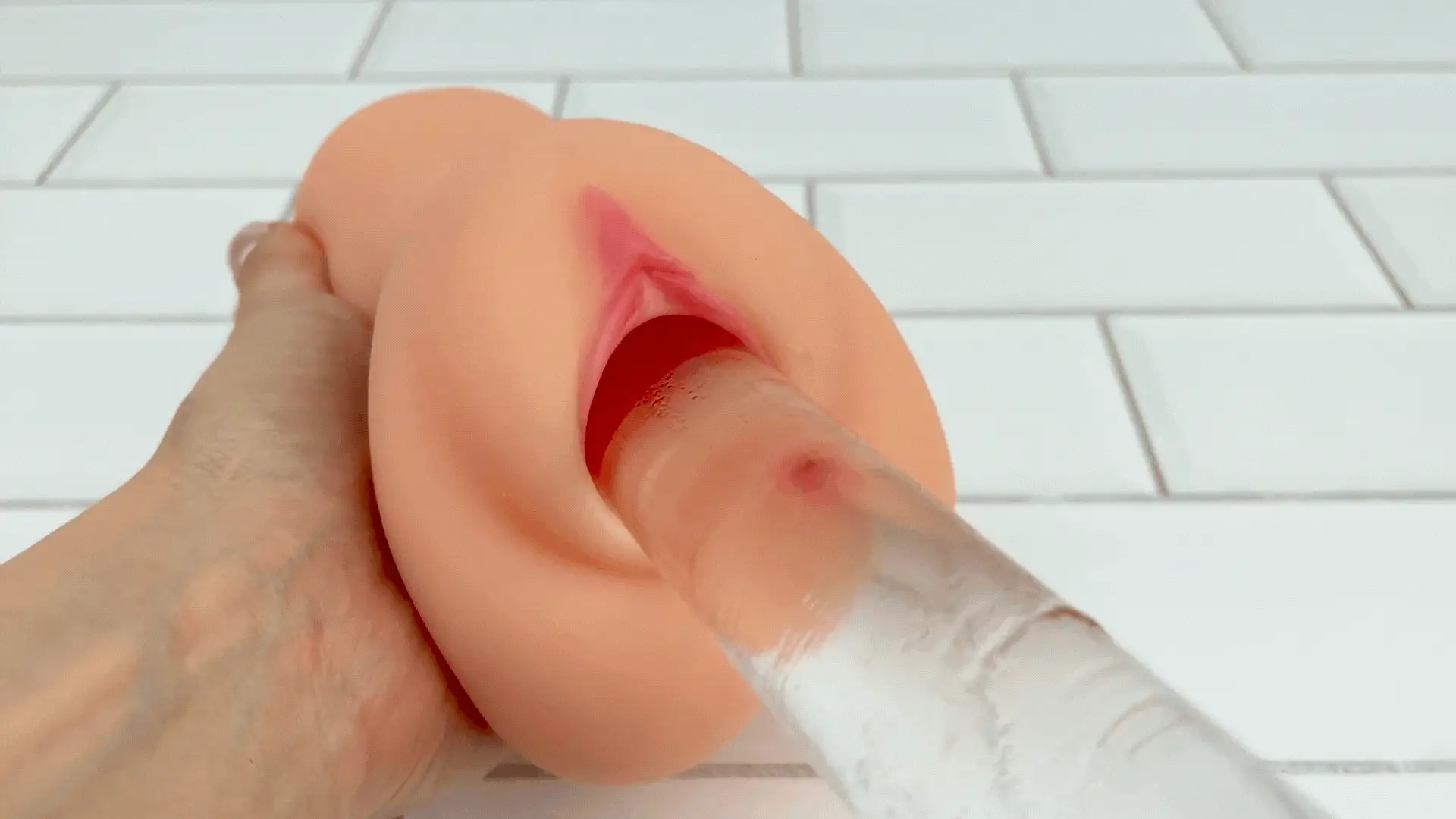 Pussy and Ass Stroker - Super Tight and Soft!