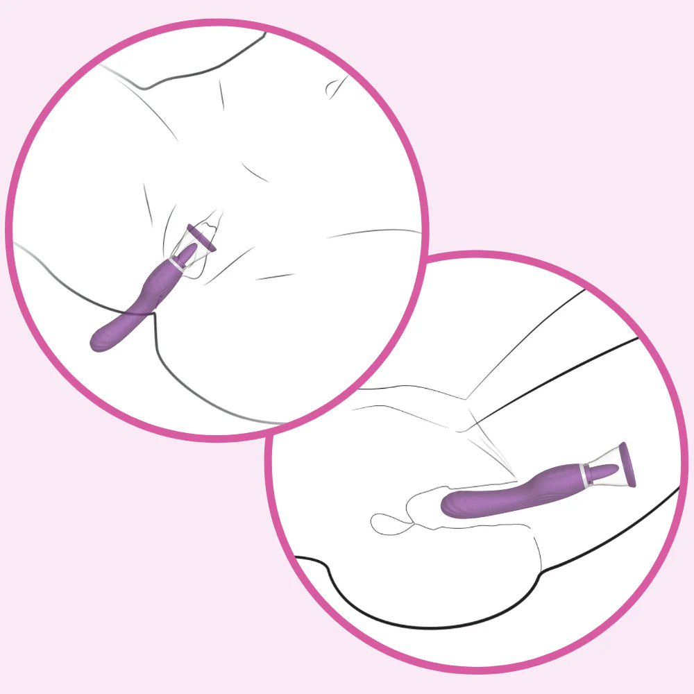 Ultimate Tongue Licker - Powerful Dual-Ended Vibrator & Sucking Tongue!