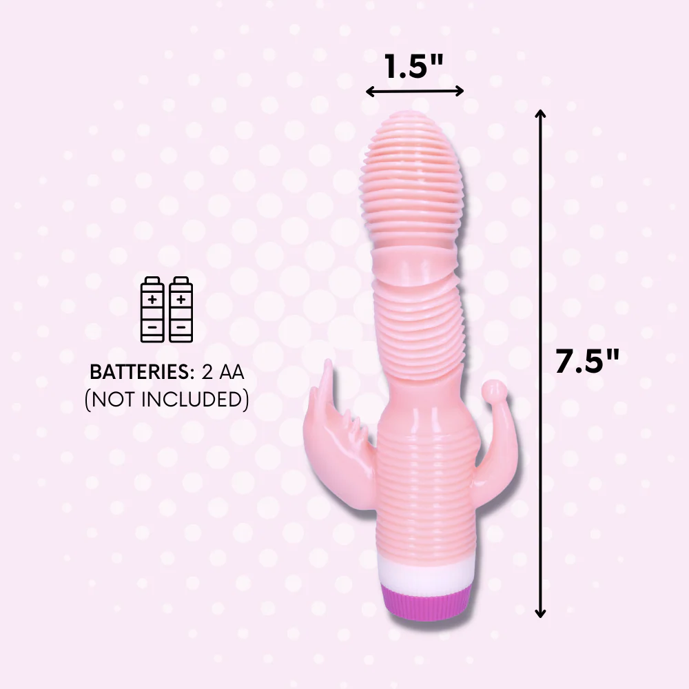 Rippled Triple Stimulating Power Vibrator