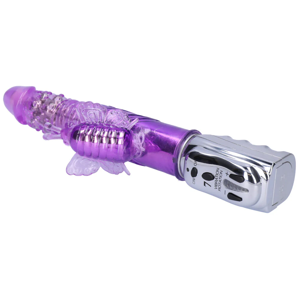Aura Butterfly Thrusting & Rotating Dual-Action Vibrator