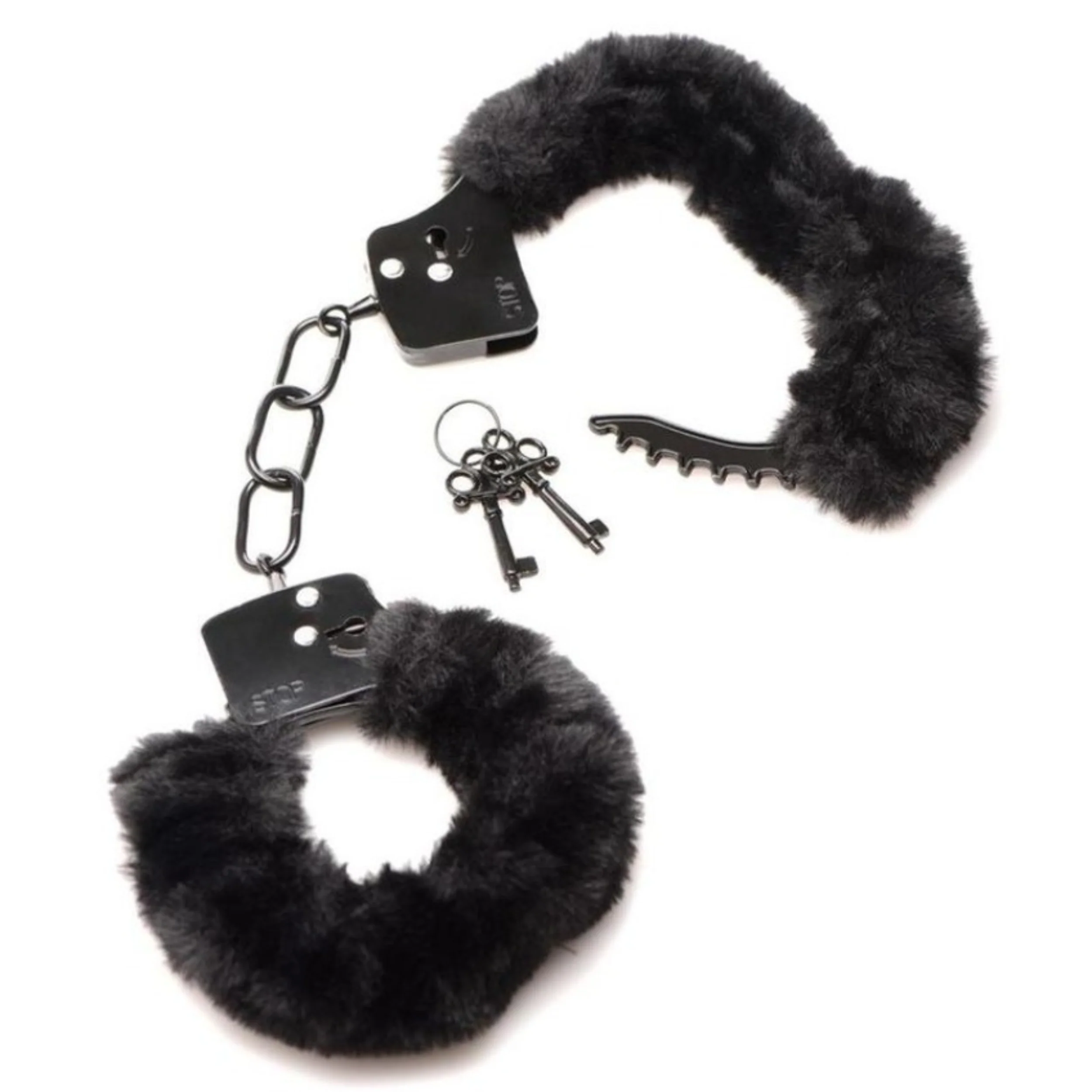 Master Series Cuffed in Fur Furry Handcuffs-Available in 3 colors!