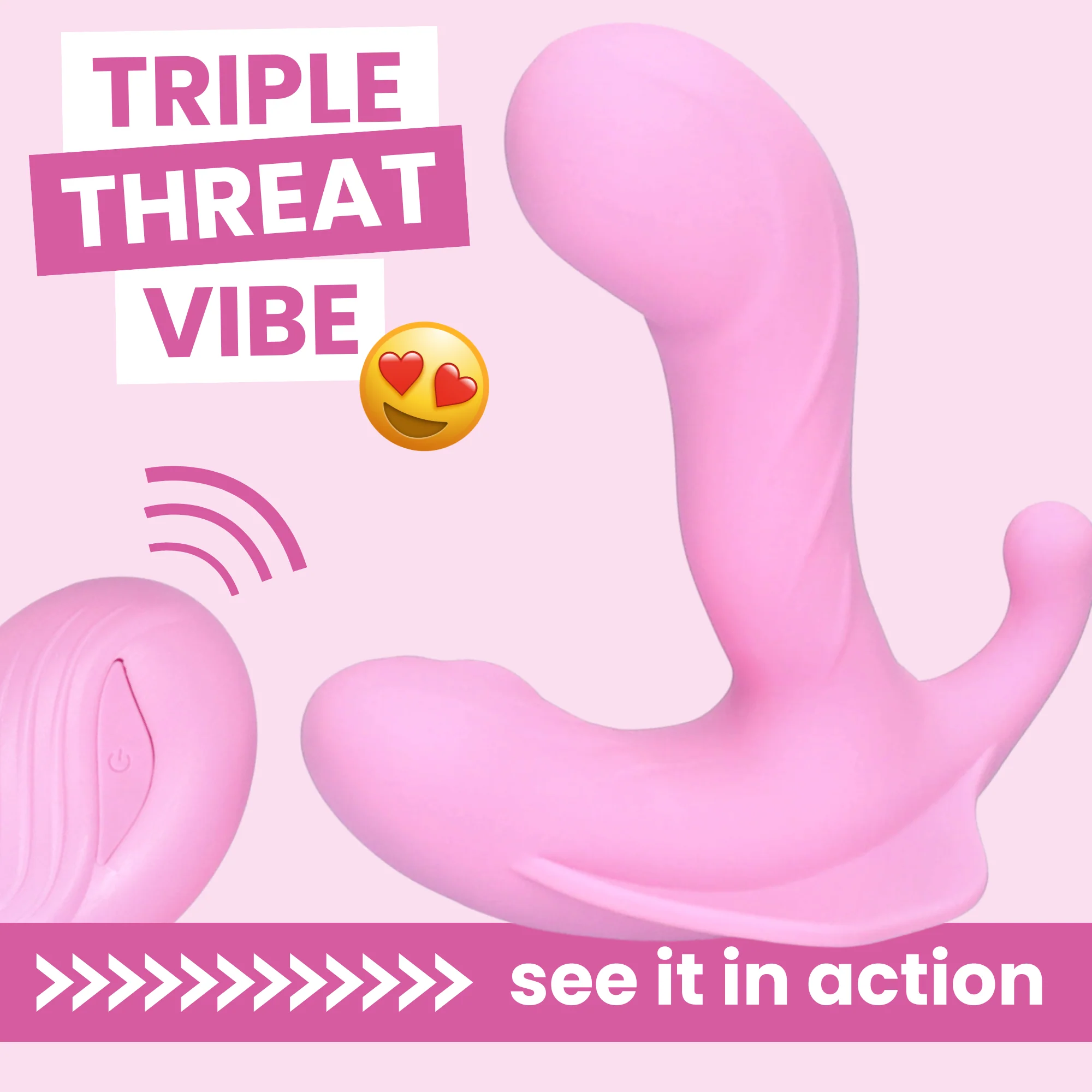 Triple Threat Wearable G-Spot Vibrator