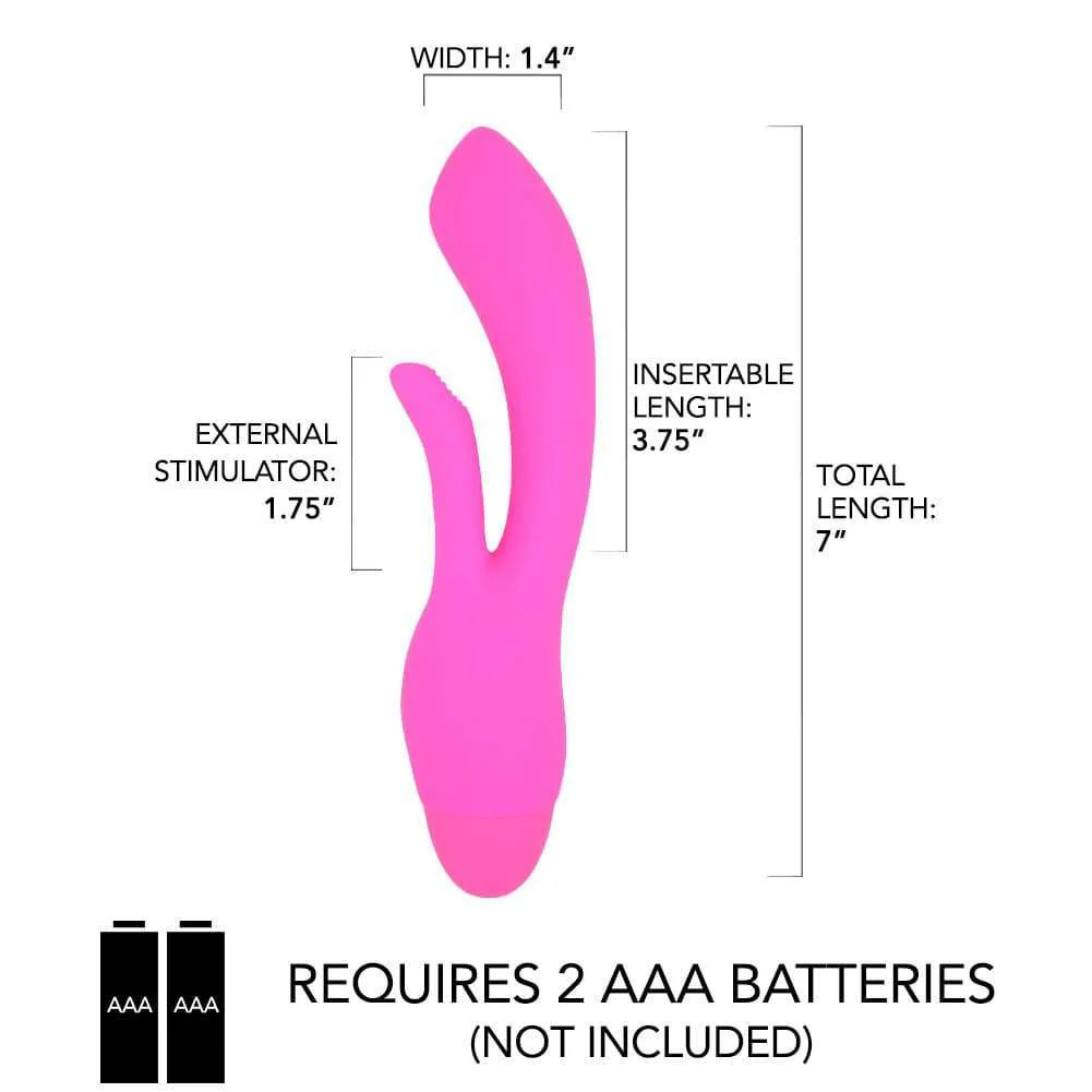 Silicone G-Spot Rabbit - Rubs Your Clit with Every Thrust!