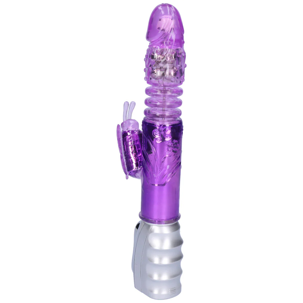Aura Butterfly Thrusting & Rotating Dual-Action Vibrator