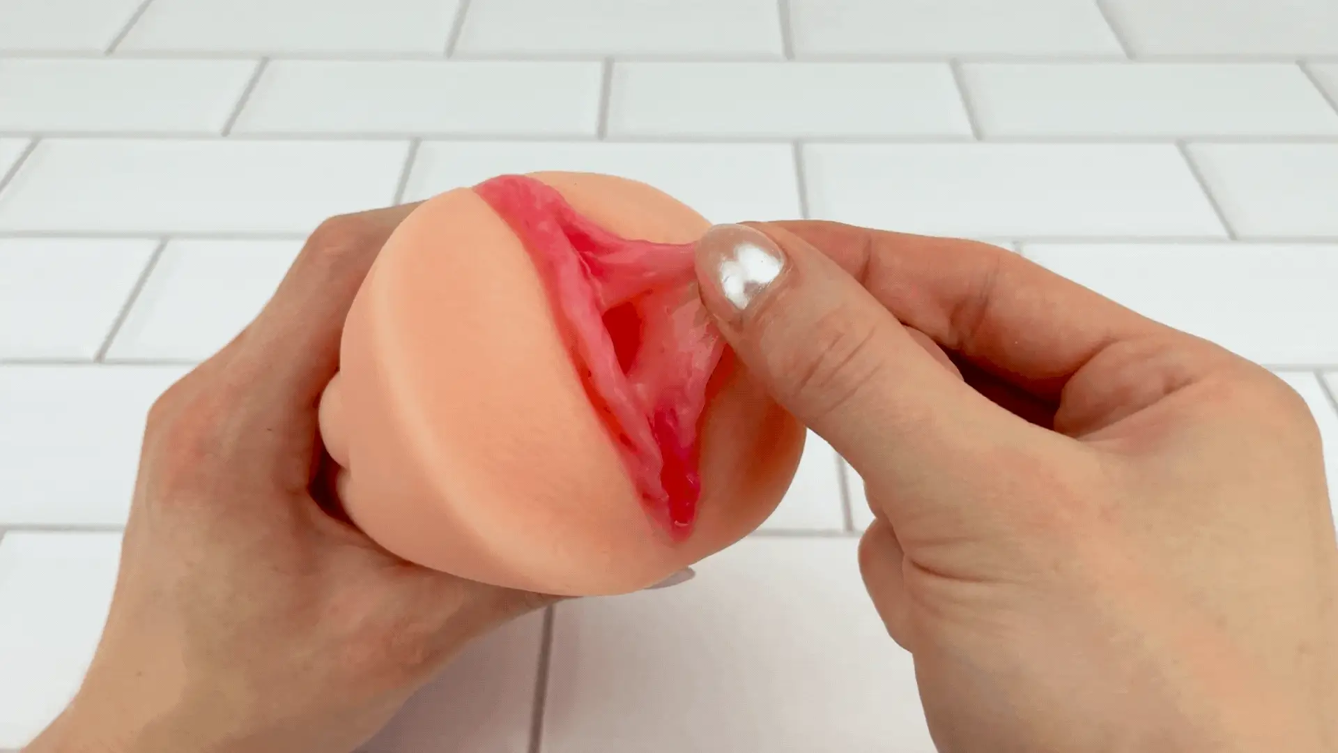 Dual Ended Stroking Sleeve - Tight Pussy and Ass!