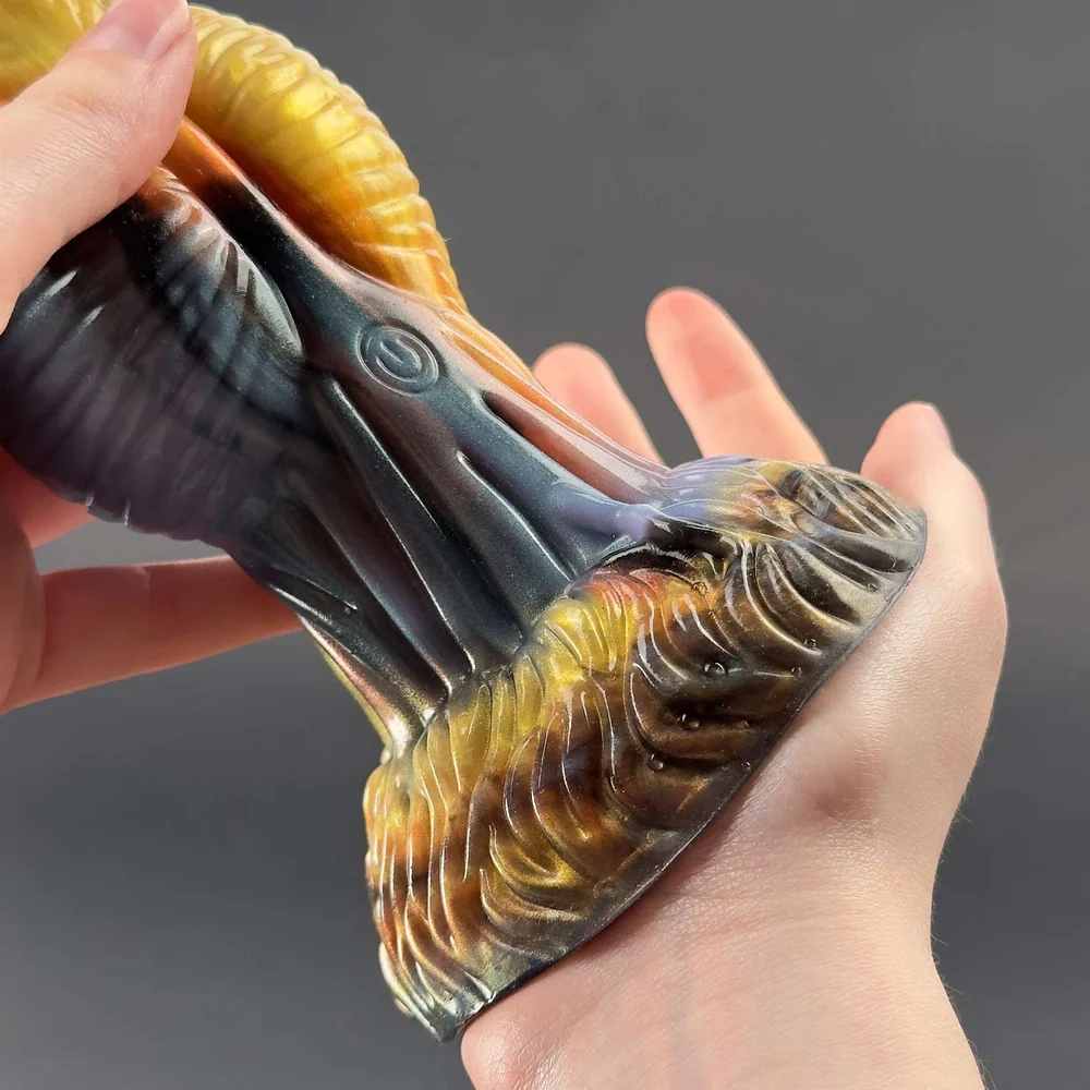 Phoenix - Twisted Unicorn Worship Animal Texture 7 Thrusting Vibrating Big Sucker Monster Dildo 10.23 Inch