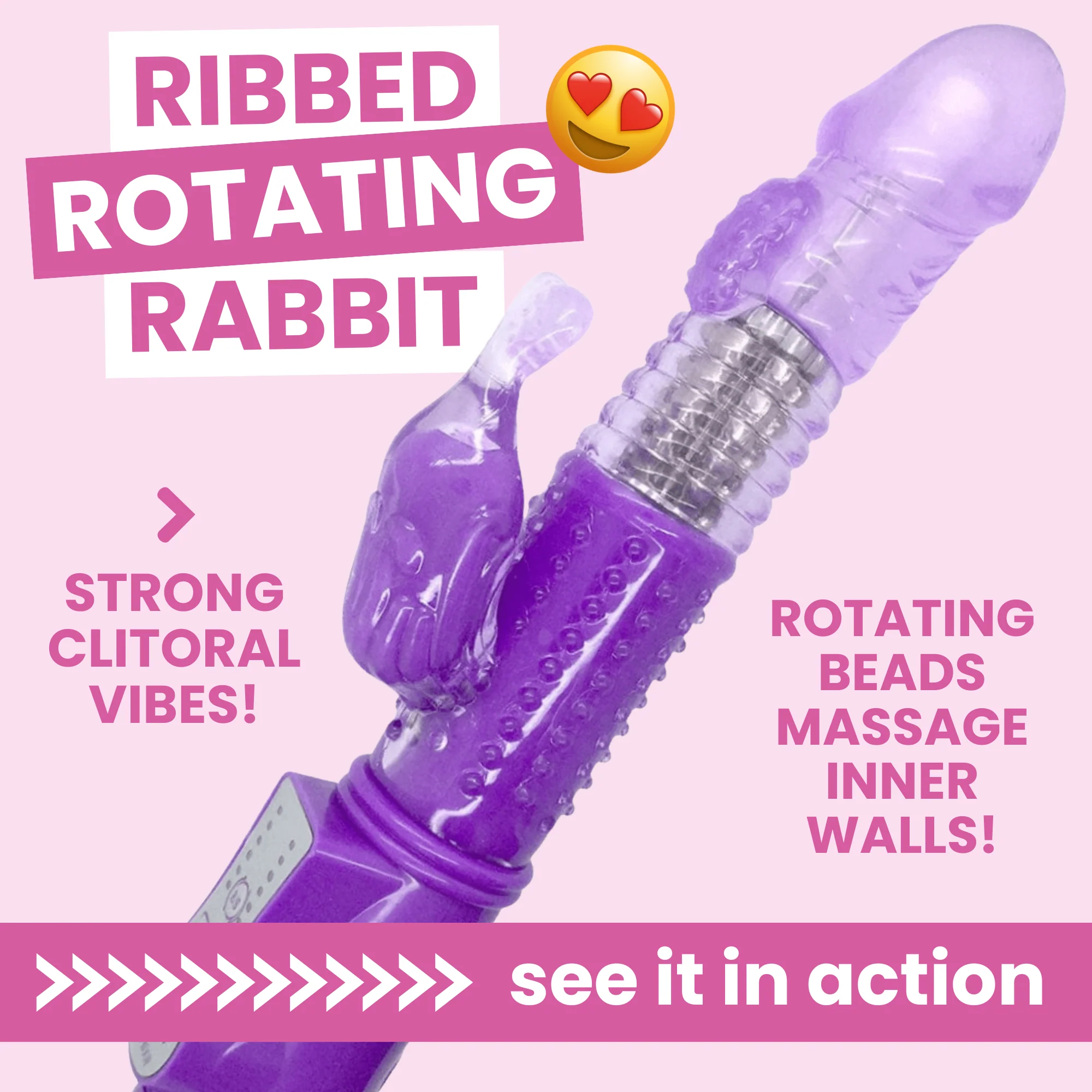 Ribbed Rotating Rabbit Vibe