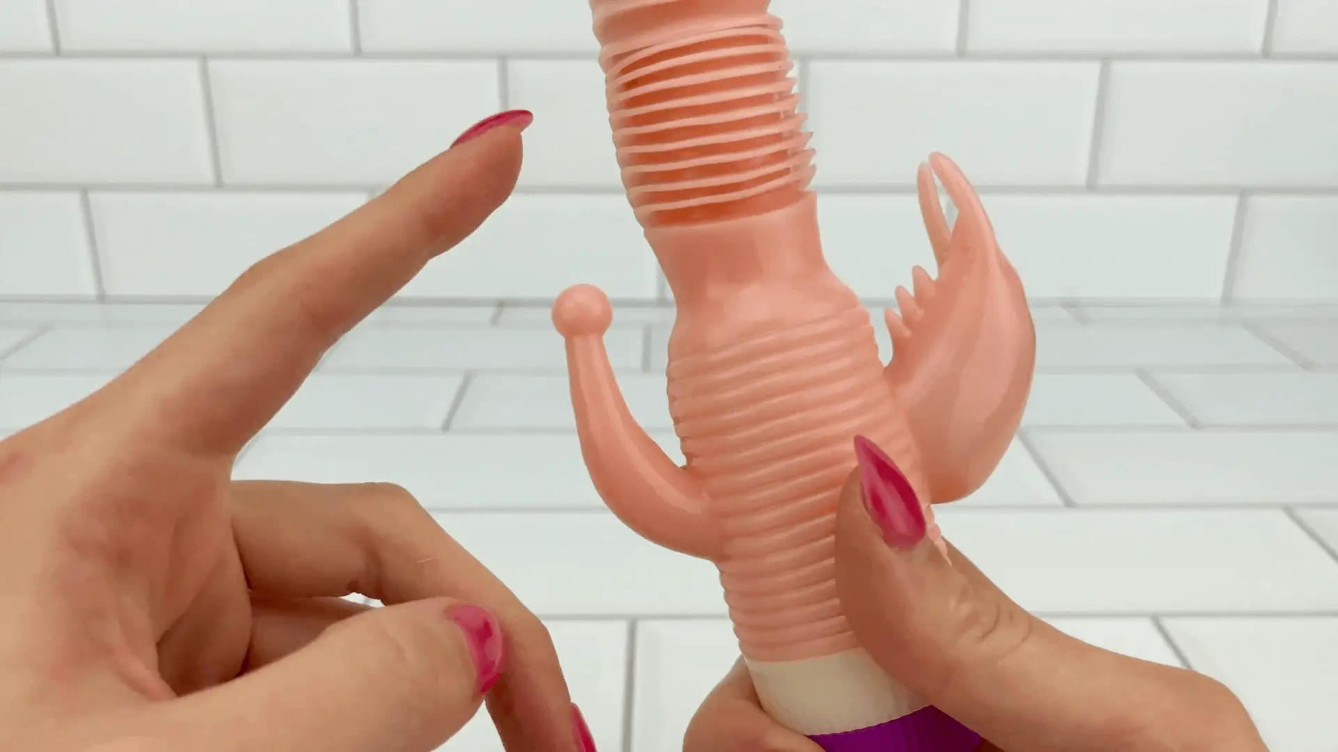 Rippled Triple Stimulating Power Vibrator