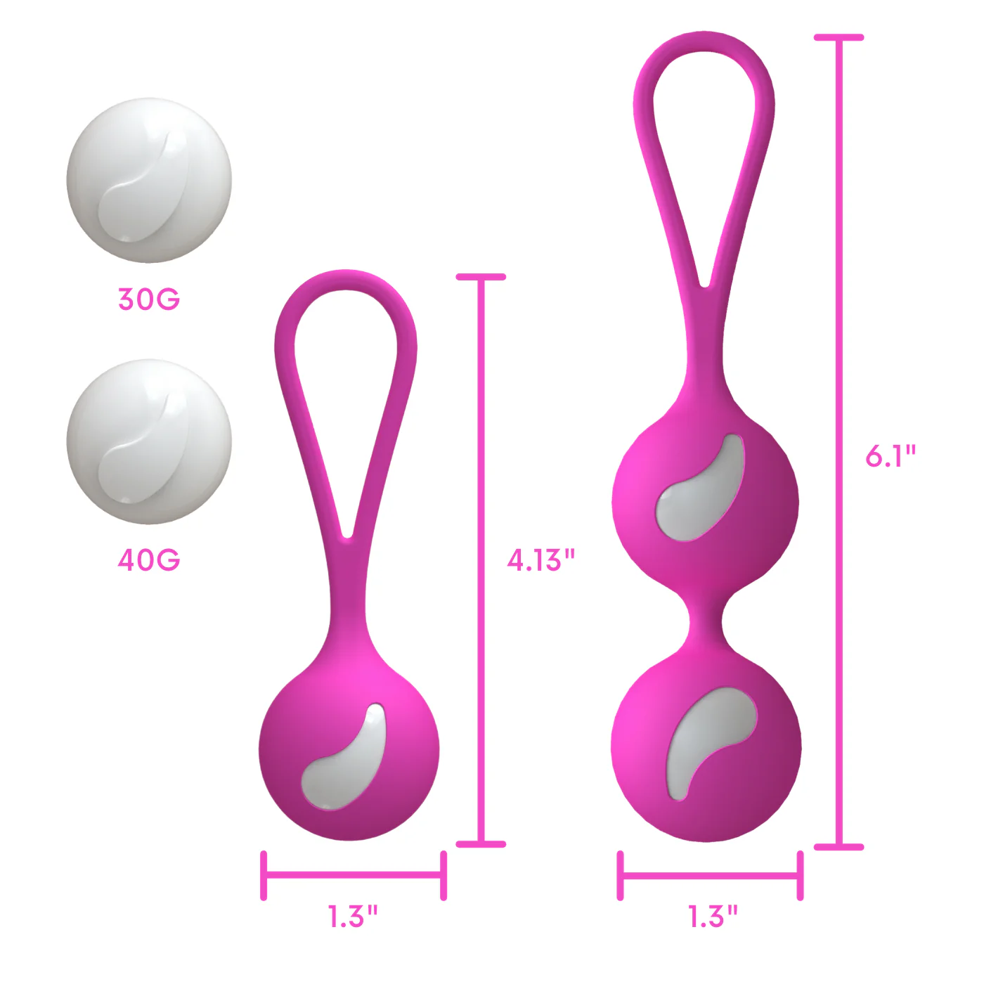 Duotone Silicone Kegel Ball Set