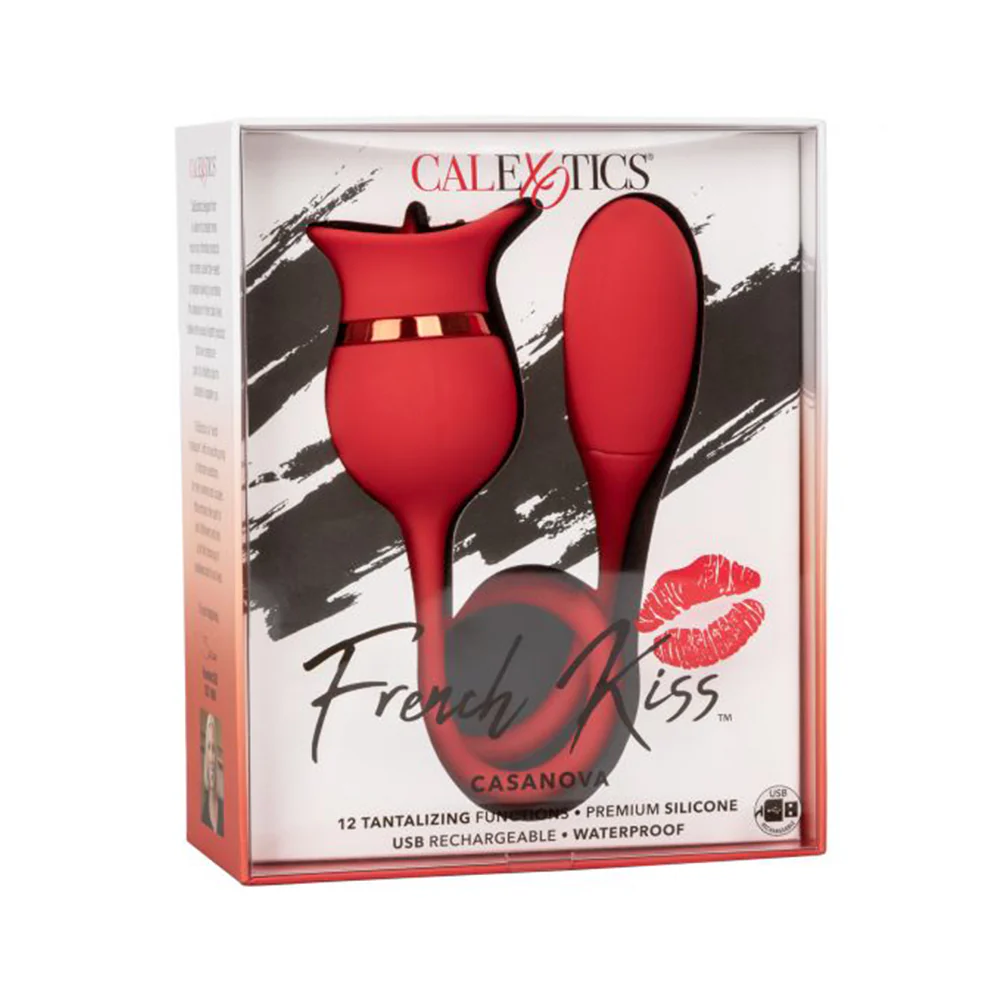 French Kiss Casanova Clit Stimulator - (2 in 1 Tongue & Bullet Vibrator!)