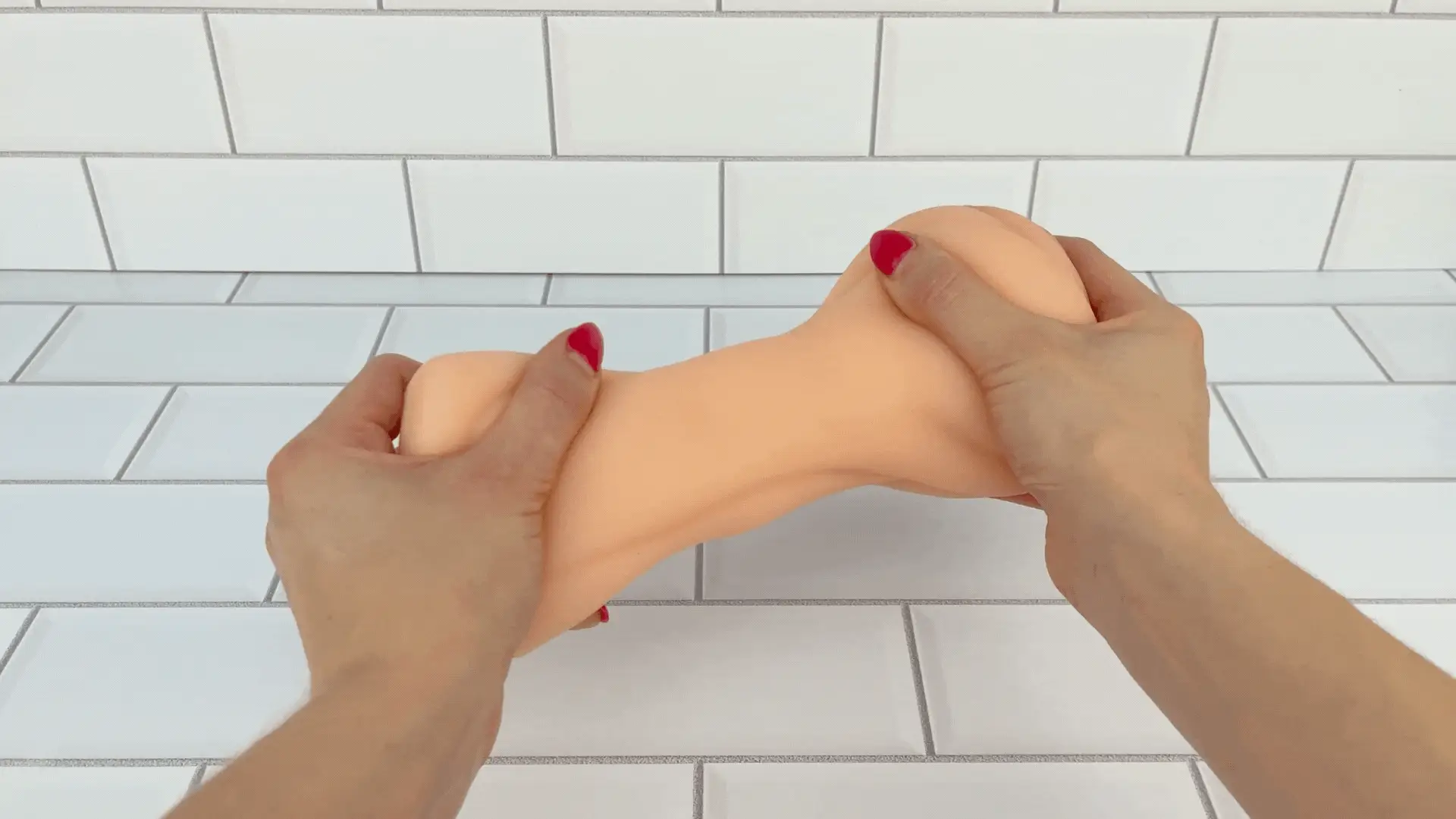 Realistic Easy Grip Dual Entry Pussy & Ass Masturbator