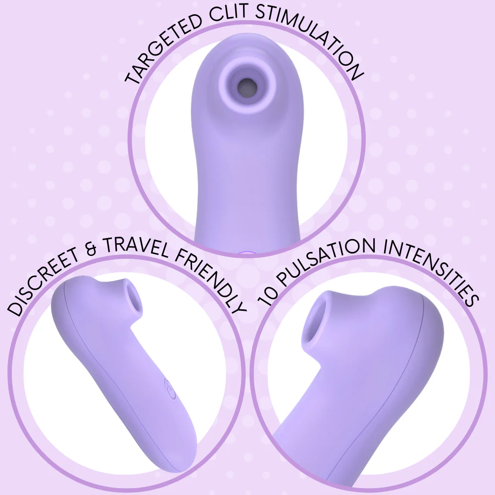 Lavender Air Pulse Clitoral Stimulator