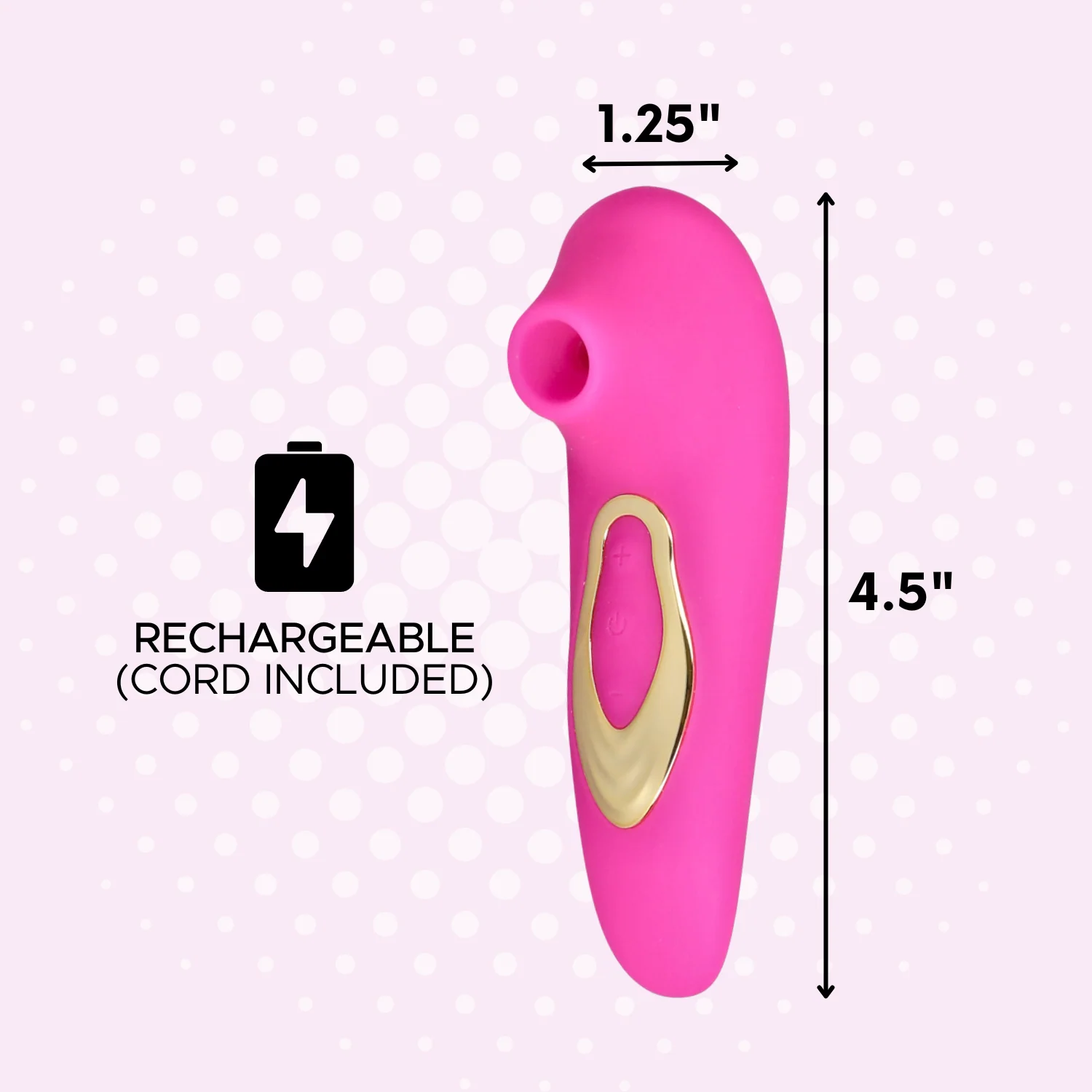 Dolce Silicone Air Pulsating Clit Stimulator