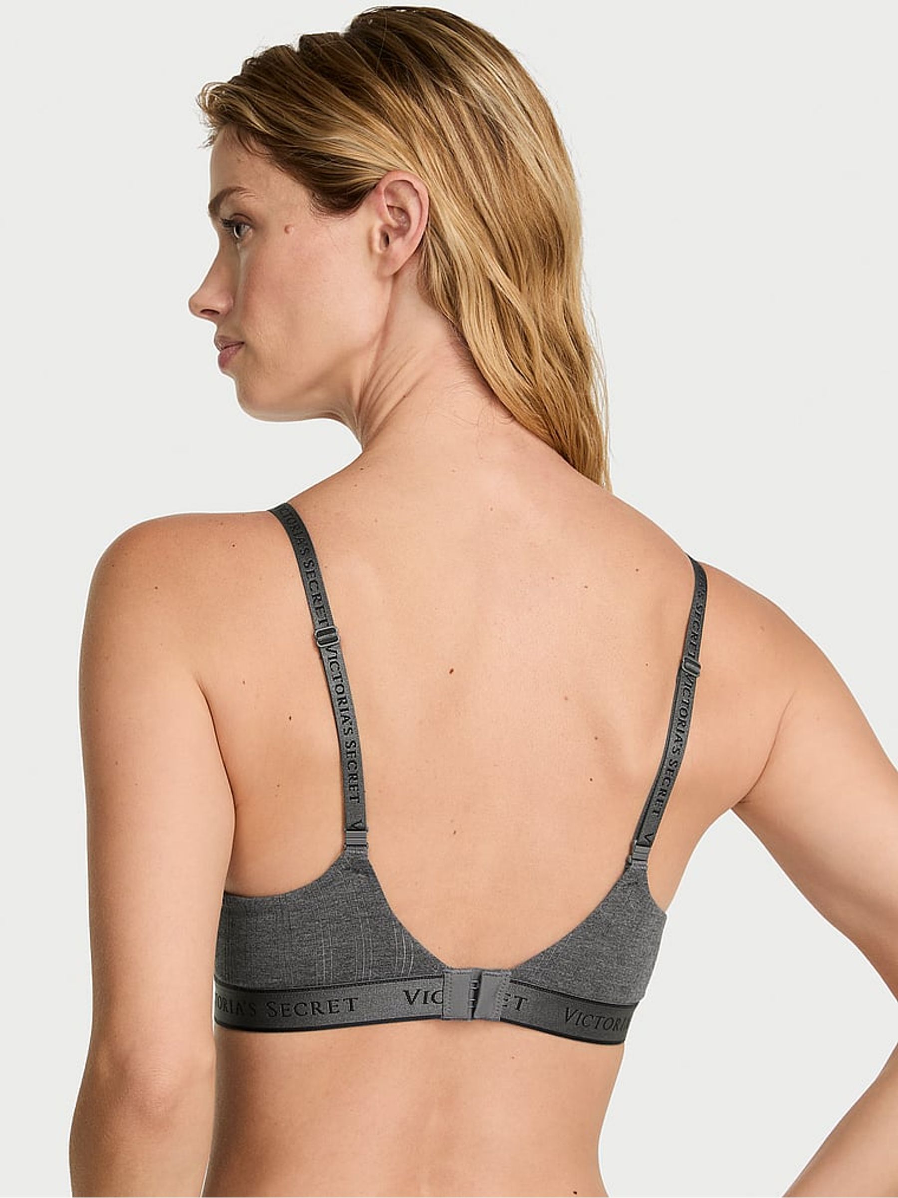 Heather Anthracite Grey Non Wired Lightly Lined Bra