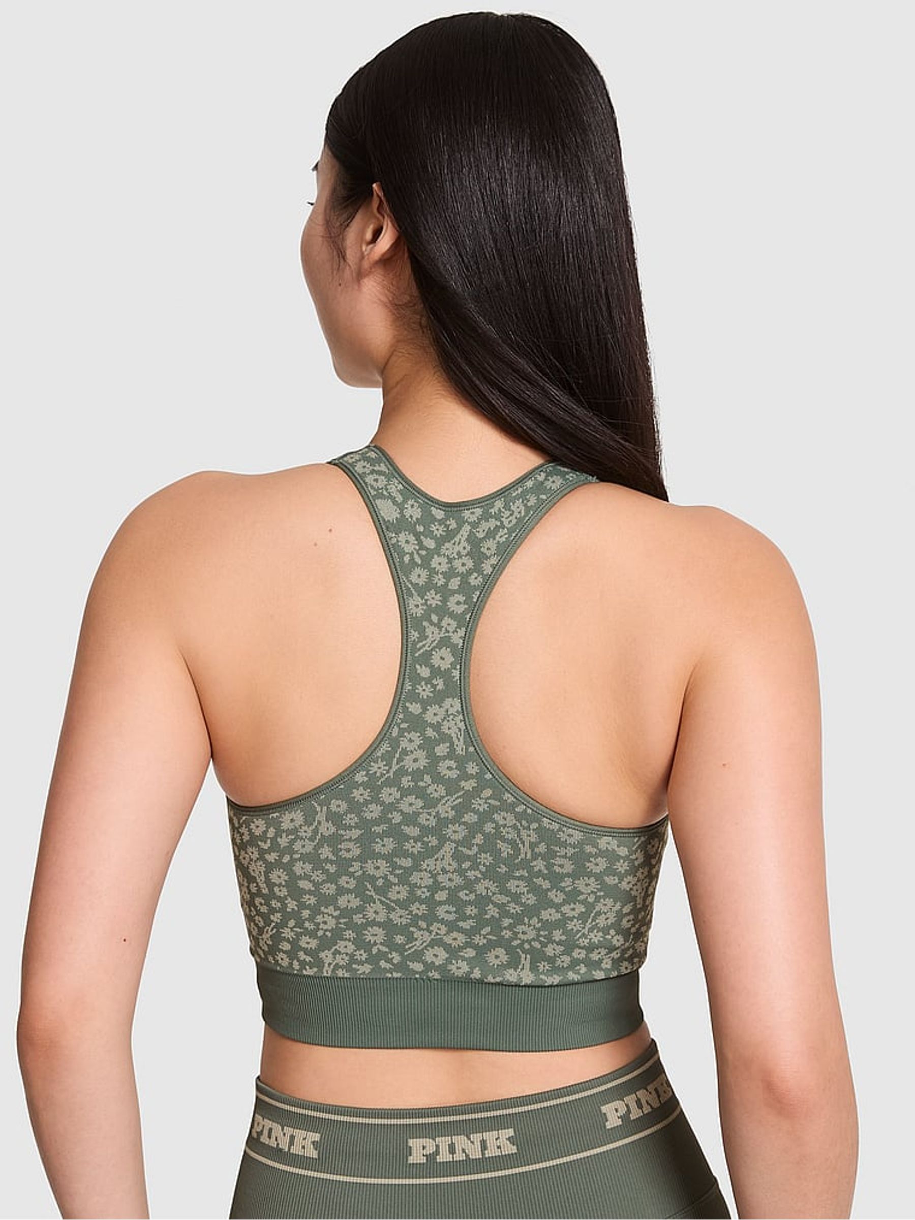 Faded Sage Green Reversible Sports Bra