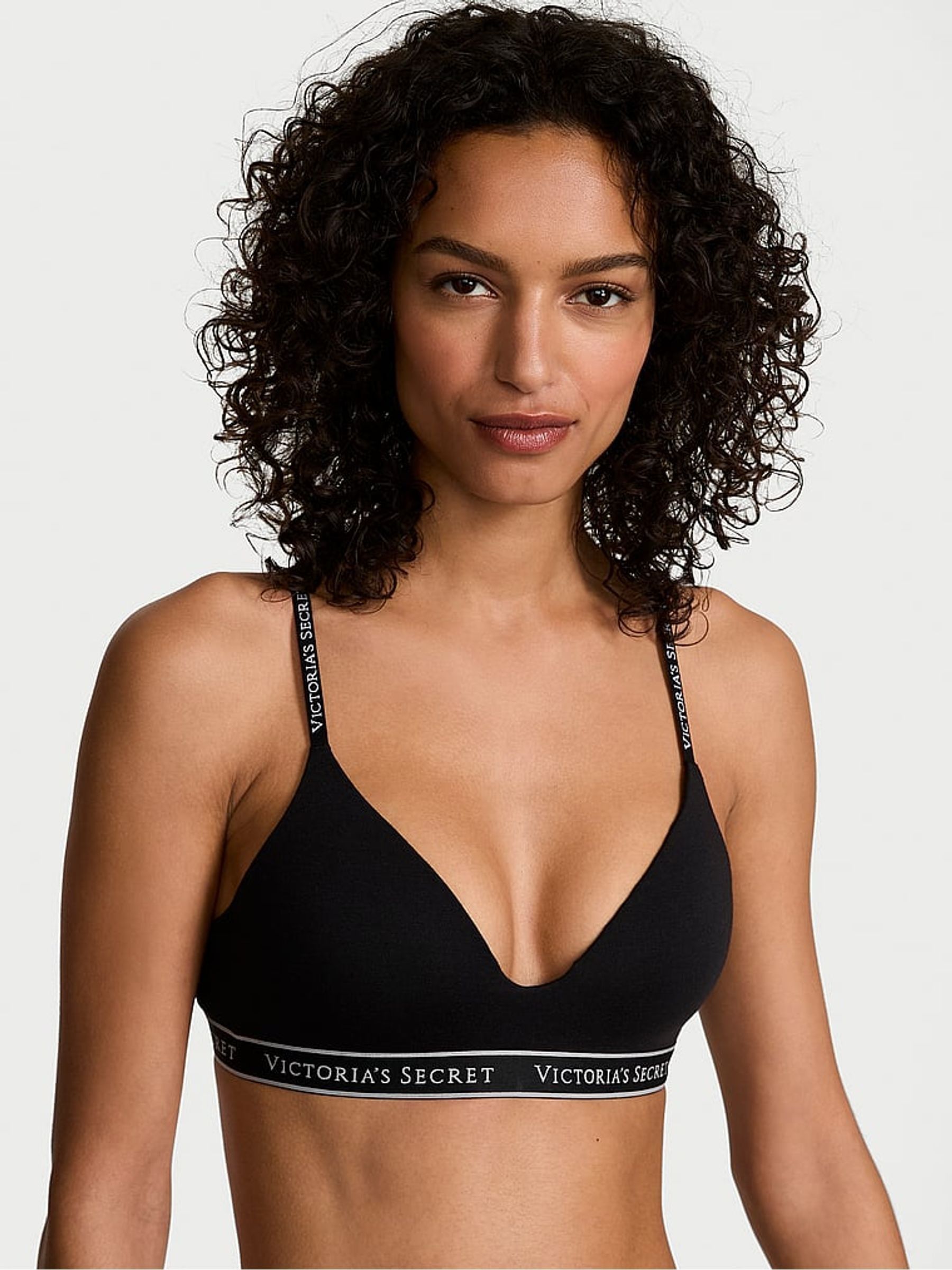 Black Non Wired Lightly Lined Bra
