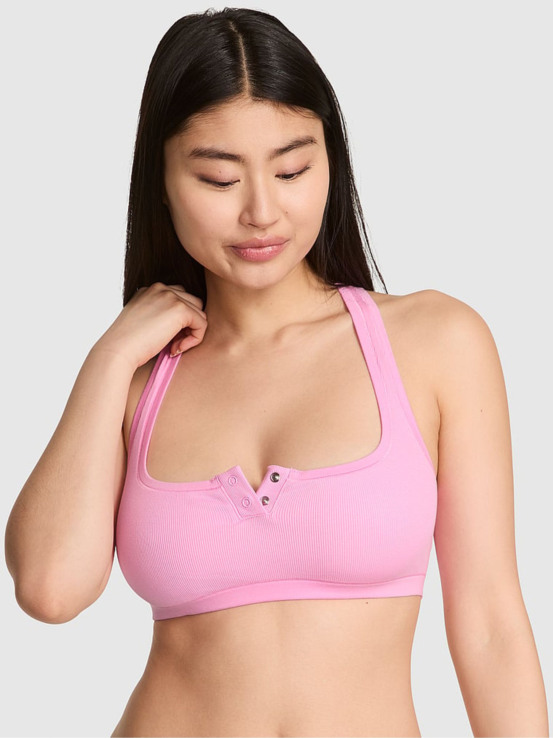 Pink Lollipop Cotton Dorm Bralette