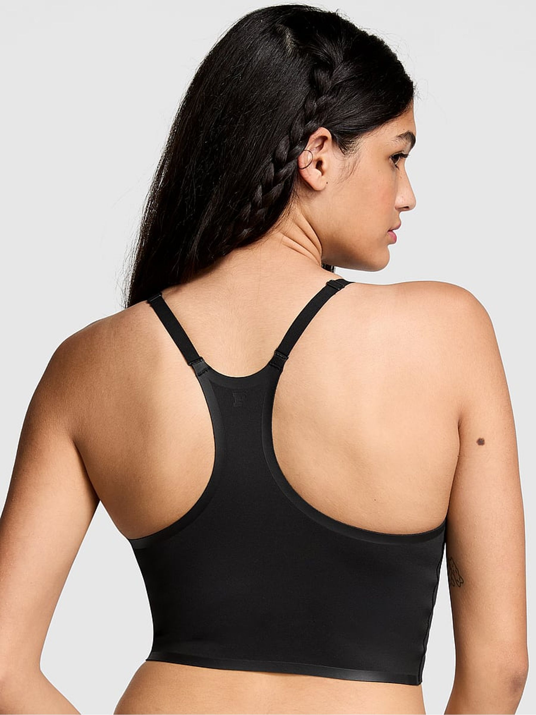 Black Relay Racerback Sports Bra