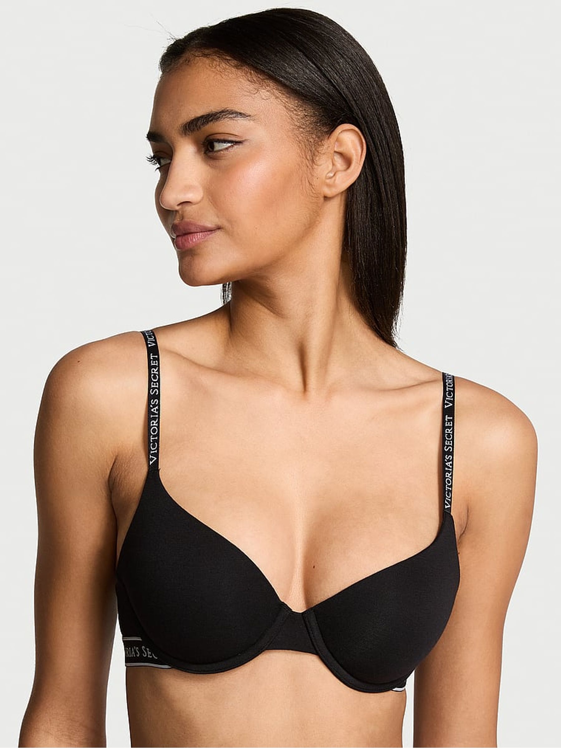 Black Demi Lightly Lined Bra
