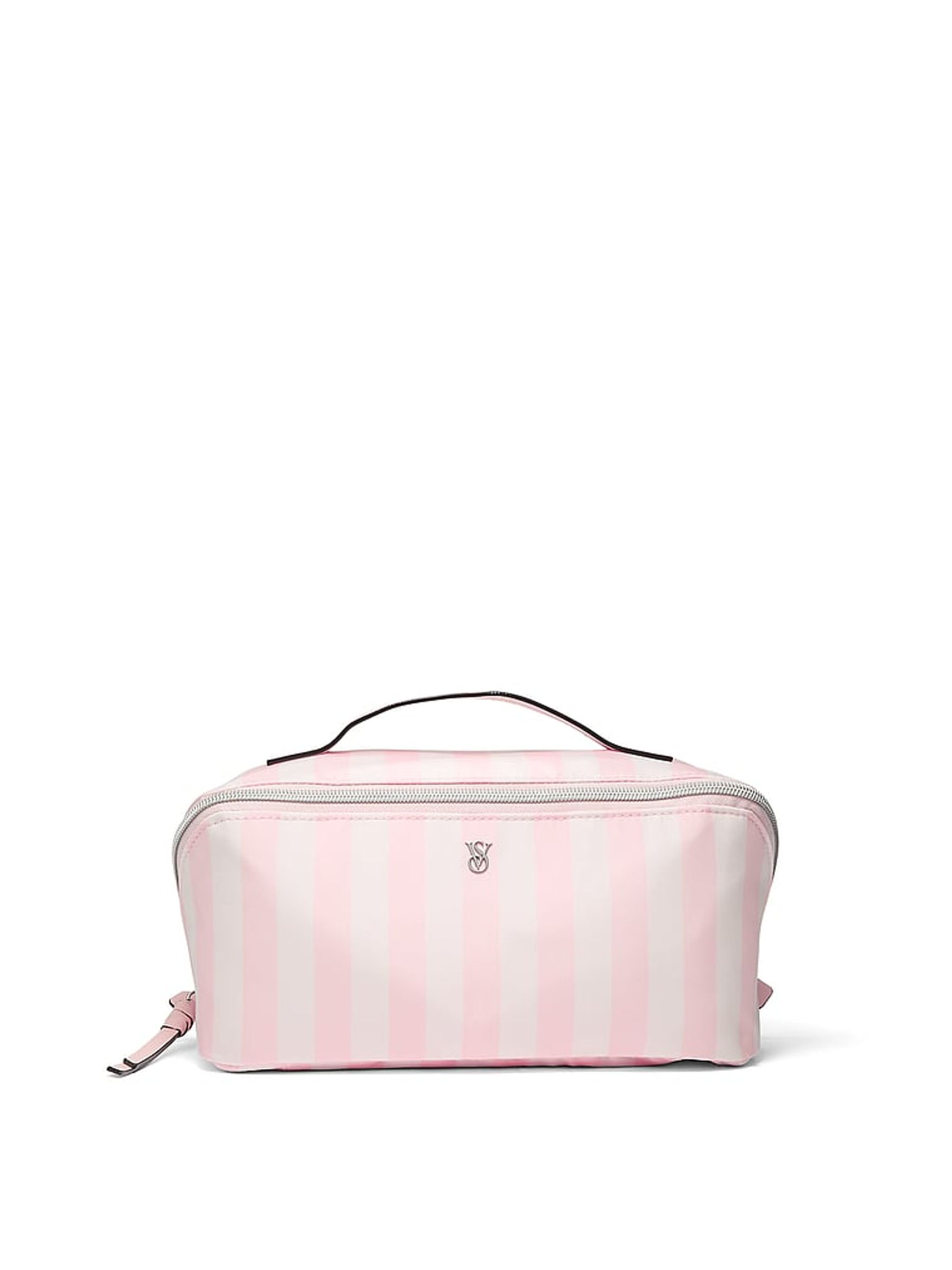 Heritage Stripe Pink 3 Piece Makeup Bag