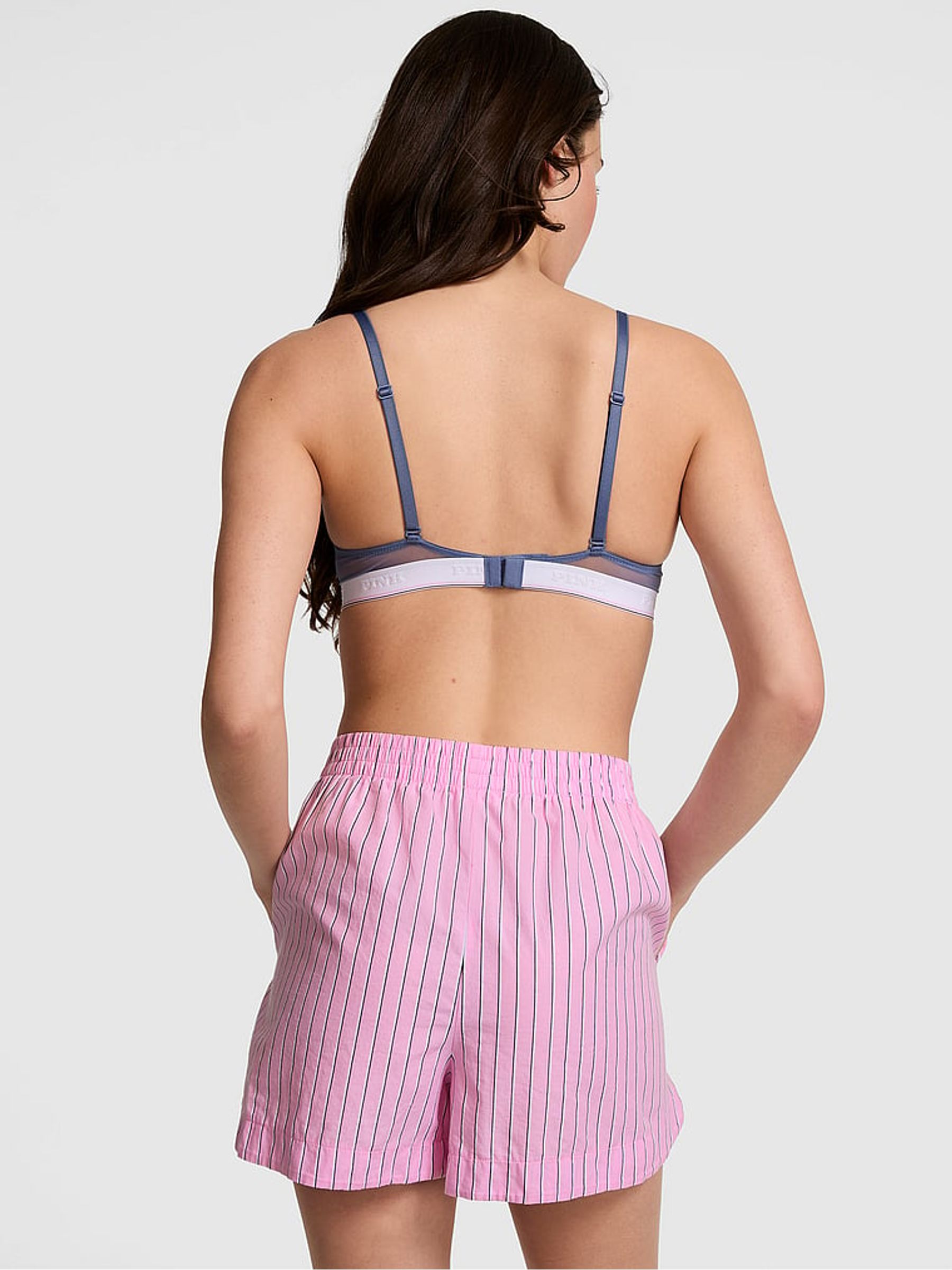 Pink Lollipop Stripe Boyfriend Boxer Pyjama Shorts
