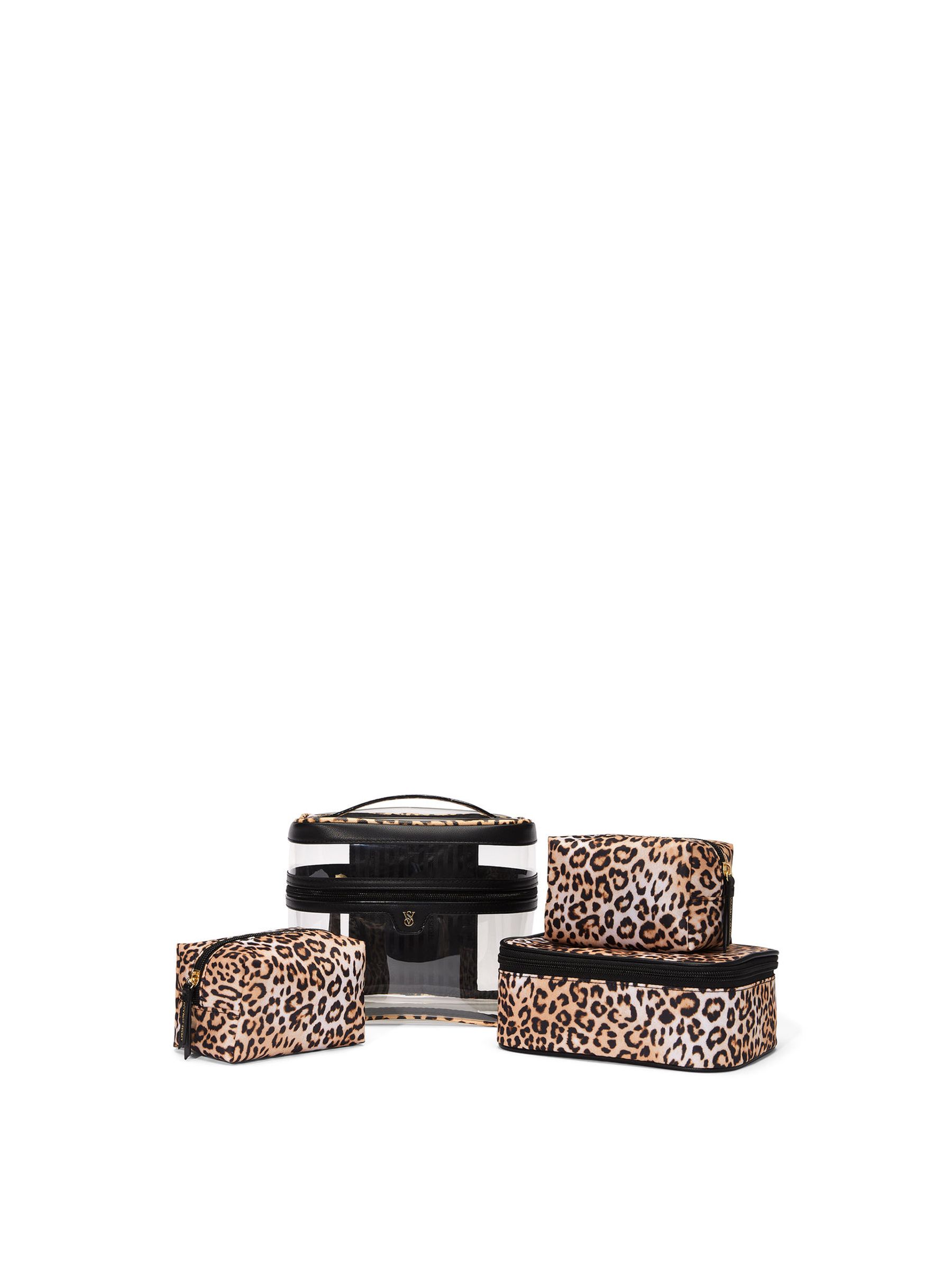 Leopard Brown 4 in 1 Makeup Bag
