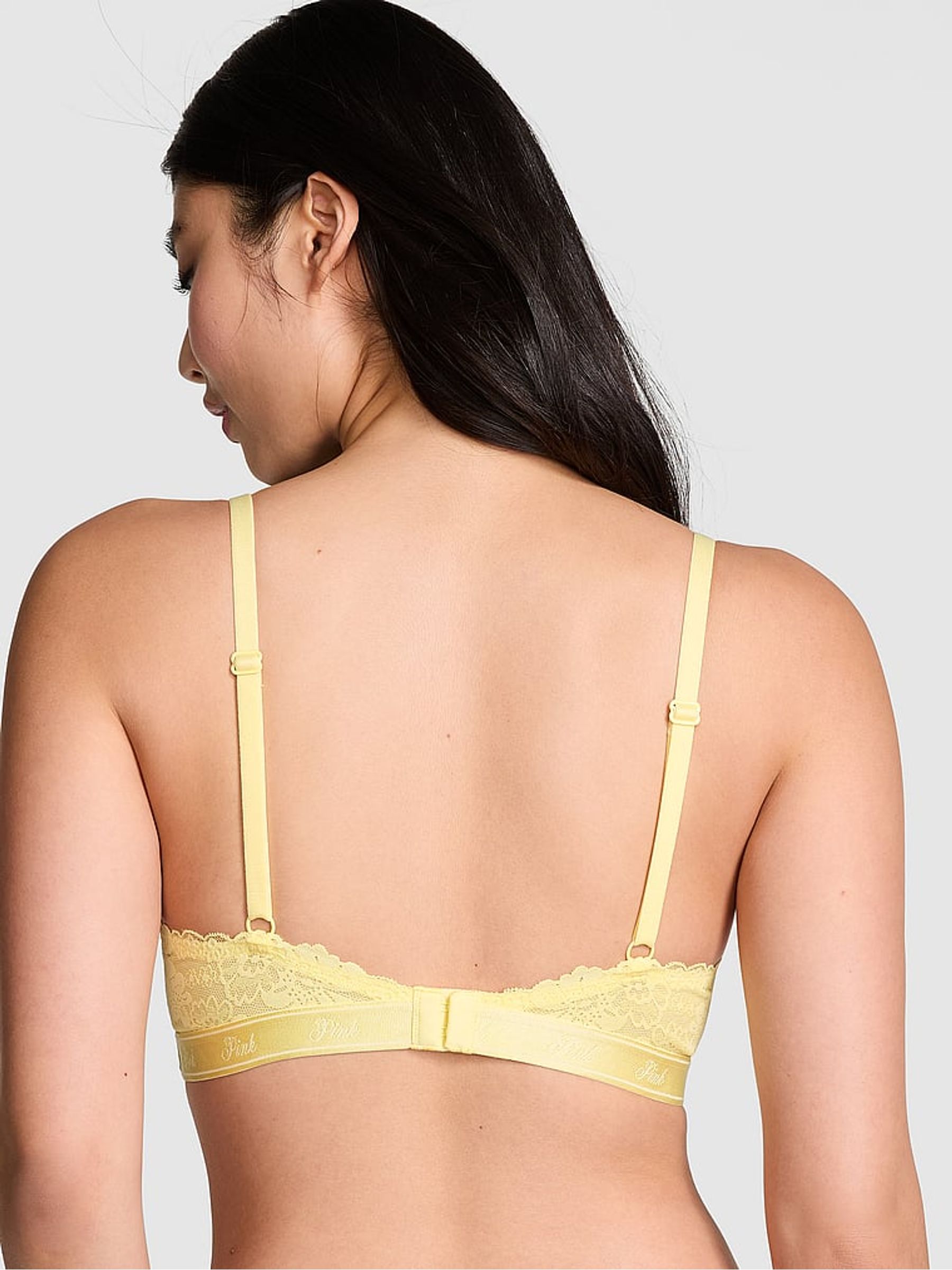 Mellow Yellow Lace Lightly Lined Balcony Bra