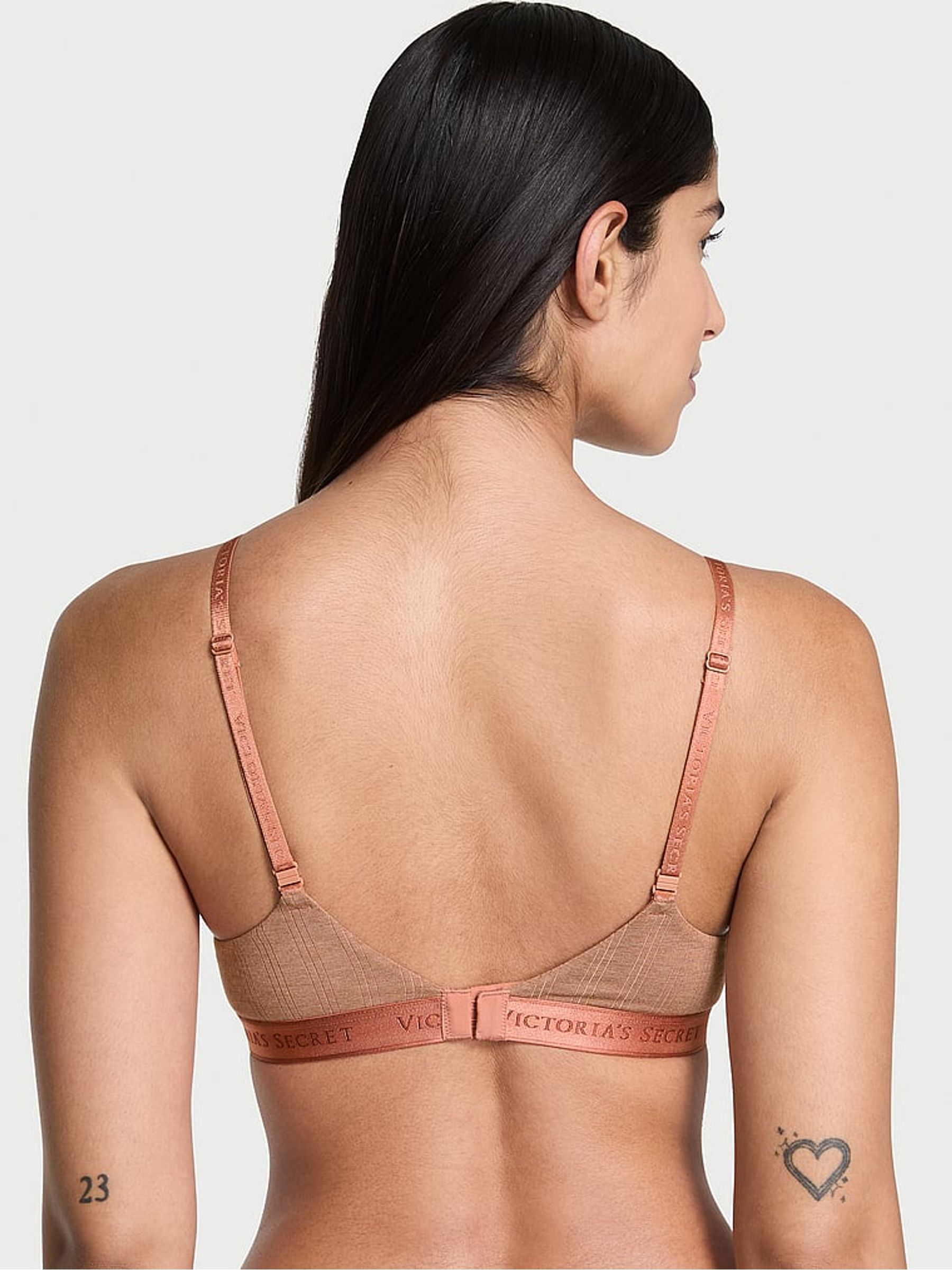 Heather Rosewood Nude Full Cup Push Up Modal Bra