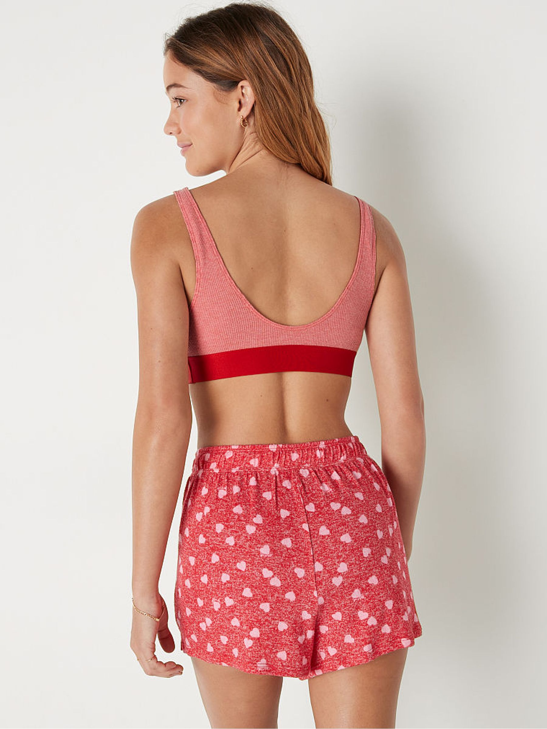 Red Pepper Loungin' Cotton Scoop Bralette