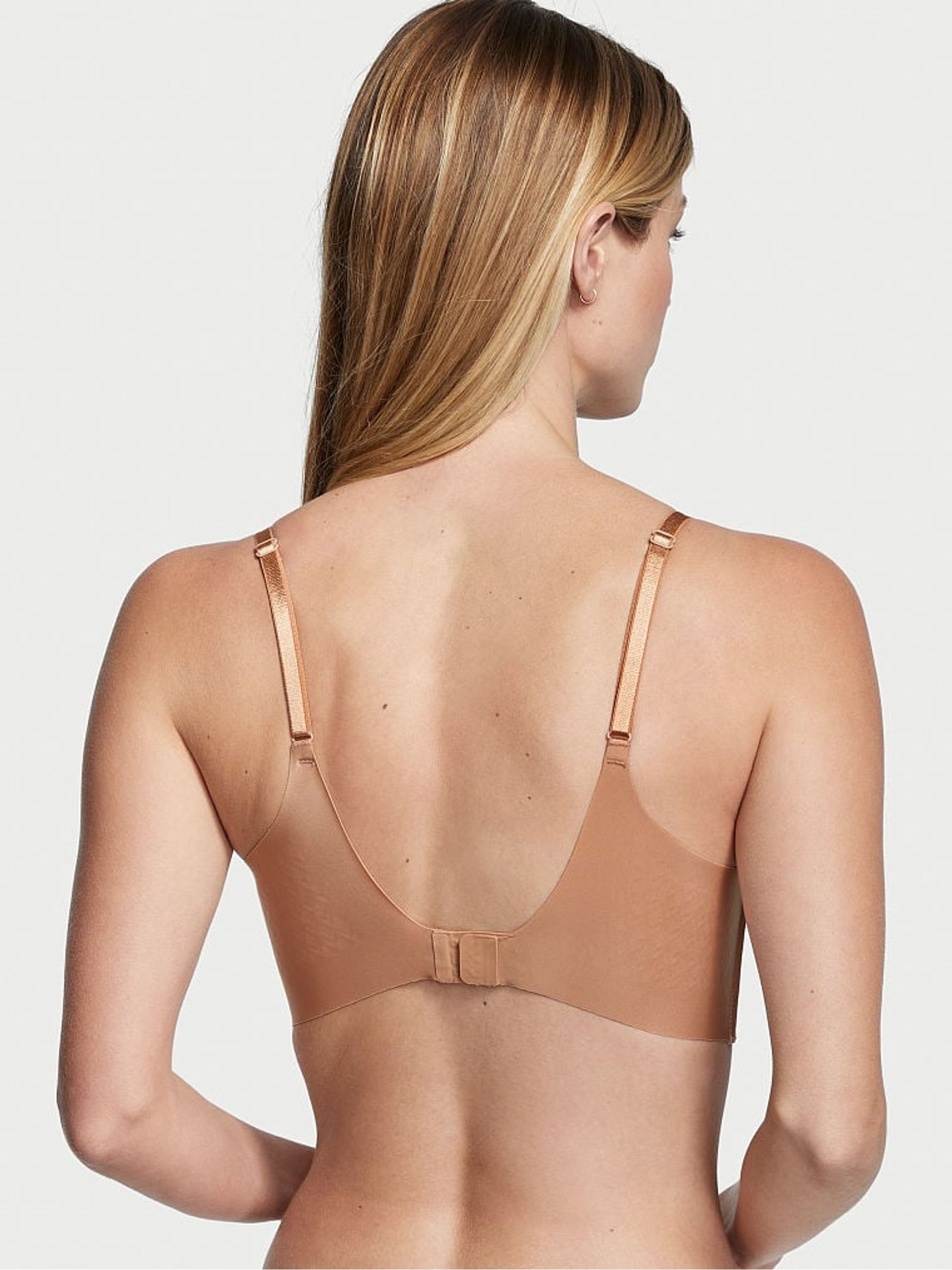 Praline Nude Plunge Low Back Bra