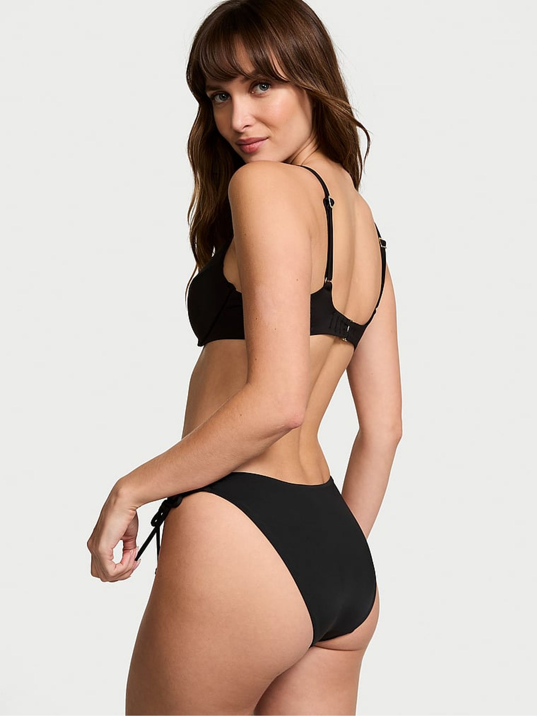 Black Tie Side Bikini Bottoms