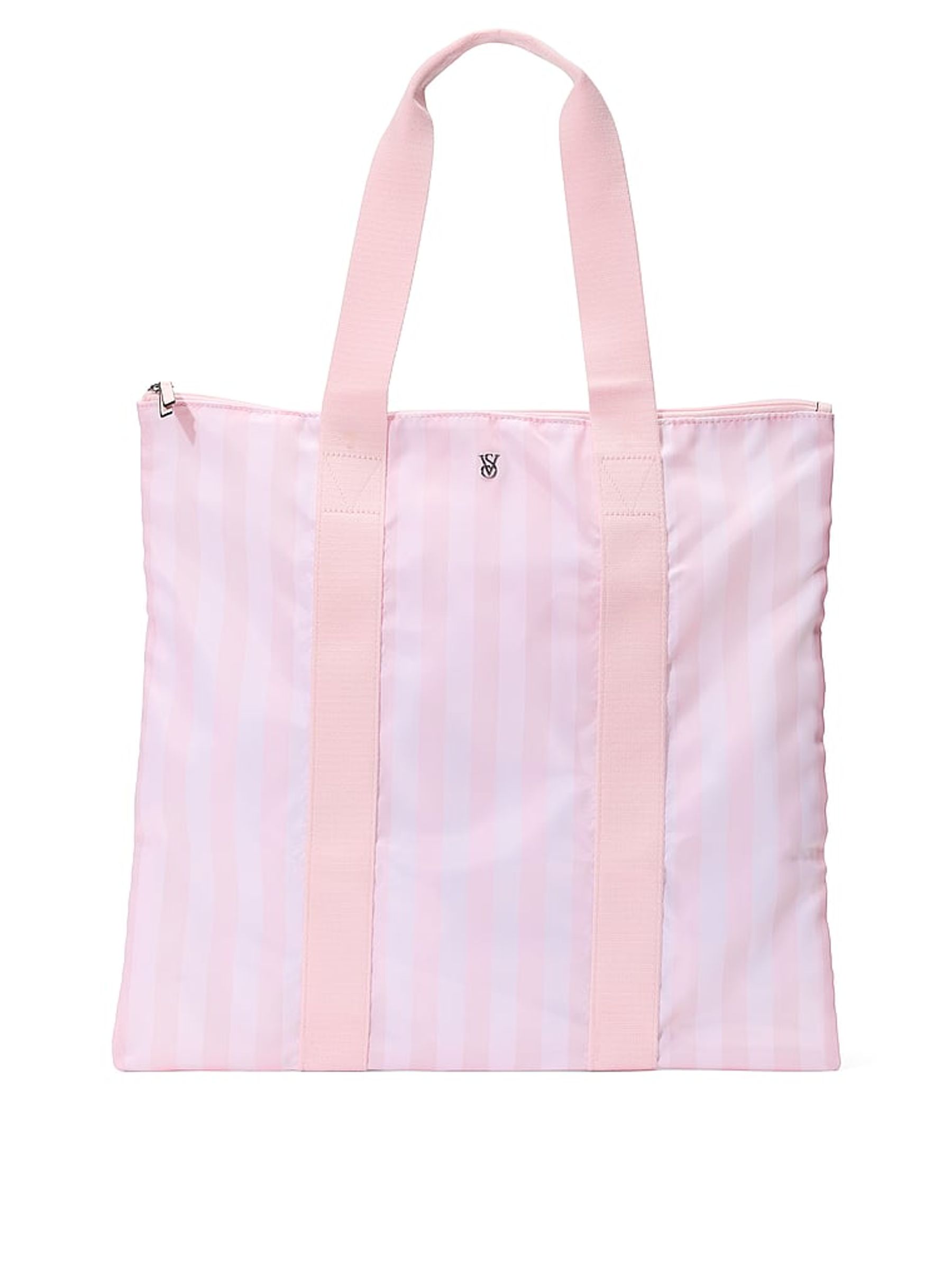 Heritage Stripe Pink Packable Tote Bag